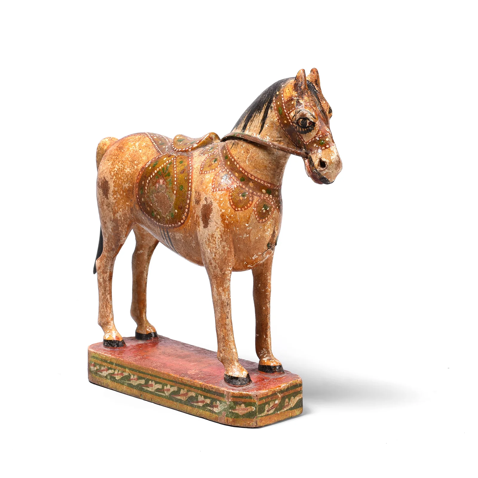 Polychromed Indian Horse Figure From Surat - Ca 1920 - Image 3