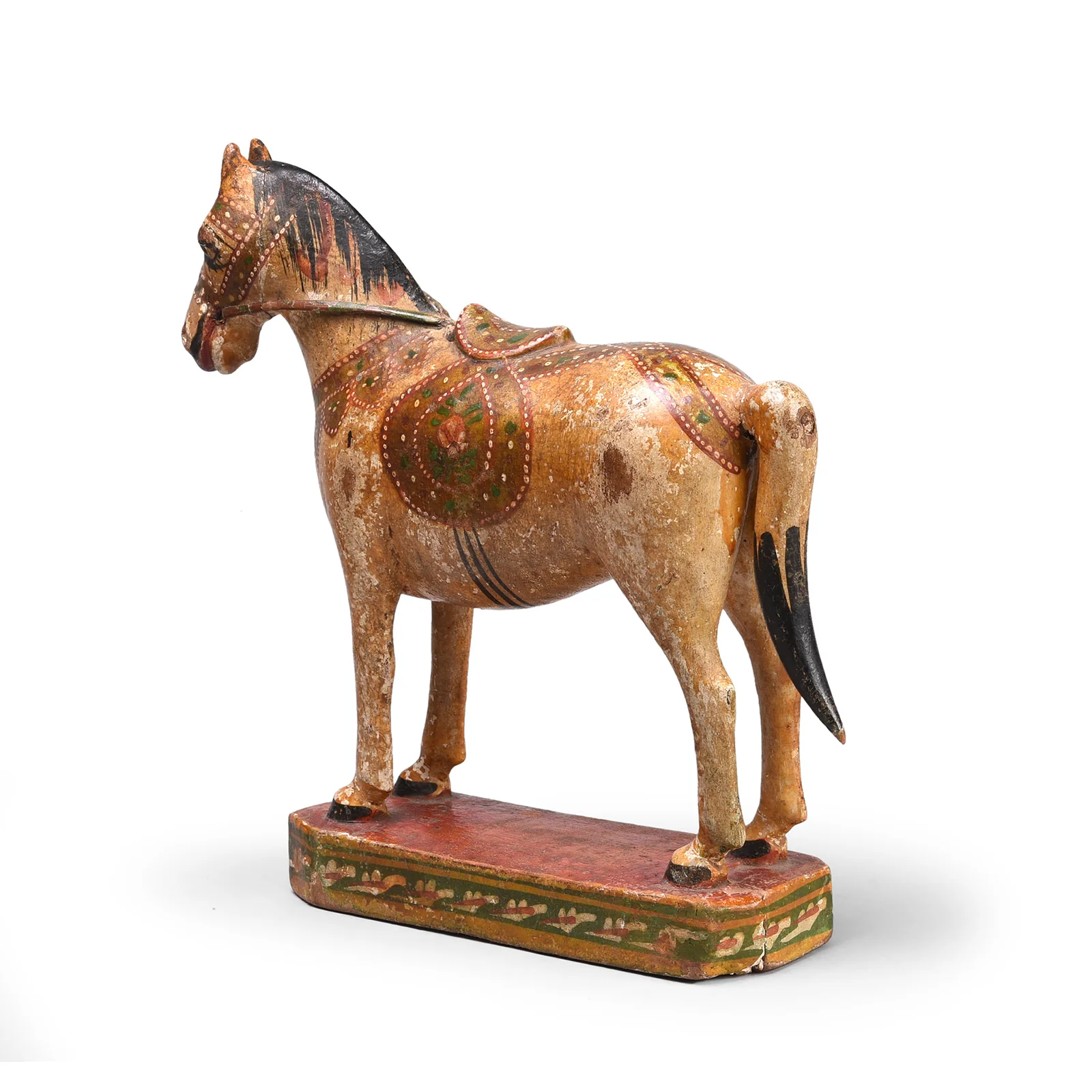 Polychromed Indian Horse Figure From Surat - Ca 1920 - Image 4