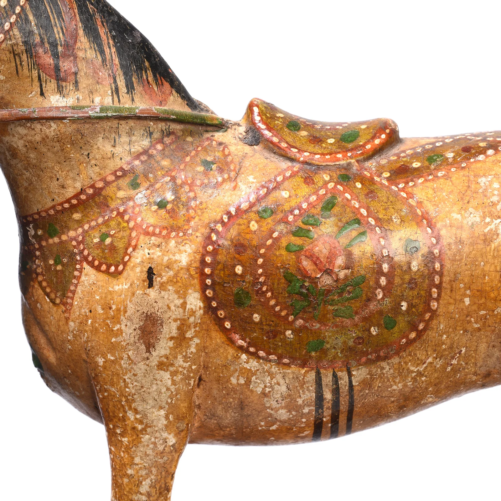Polychromed Indian Horse Figure From Surat - Ca 1920 - Image 6