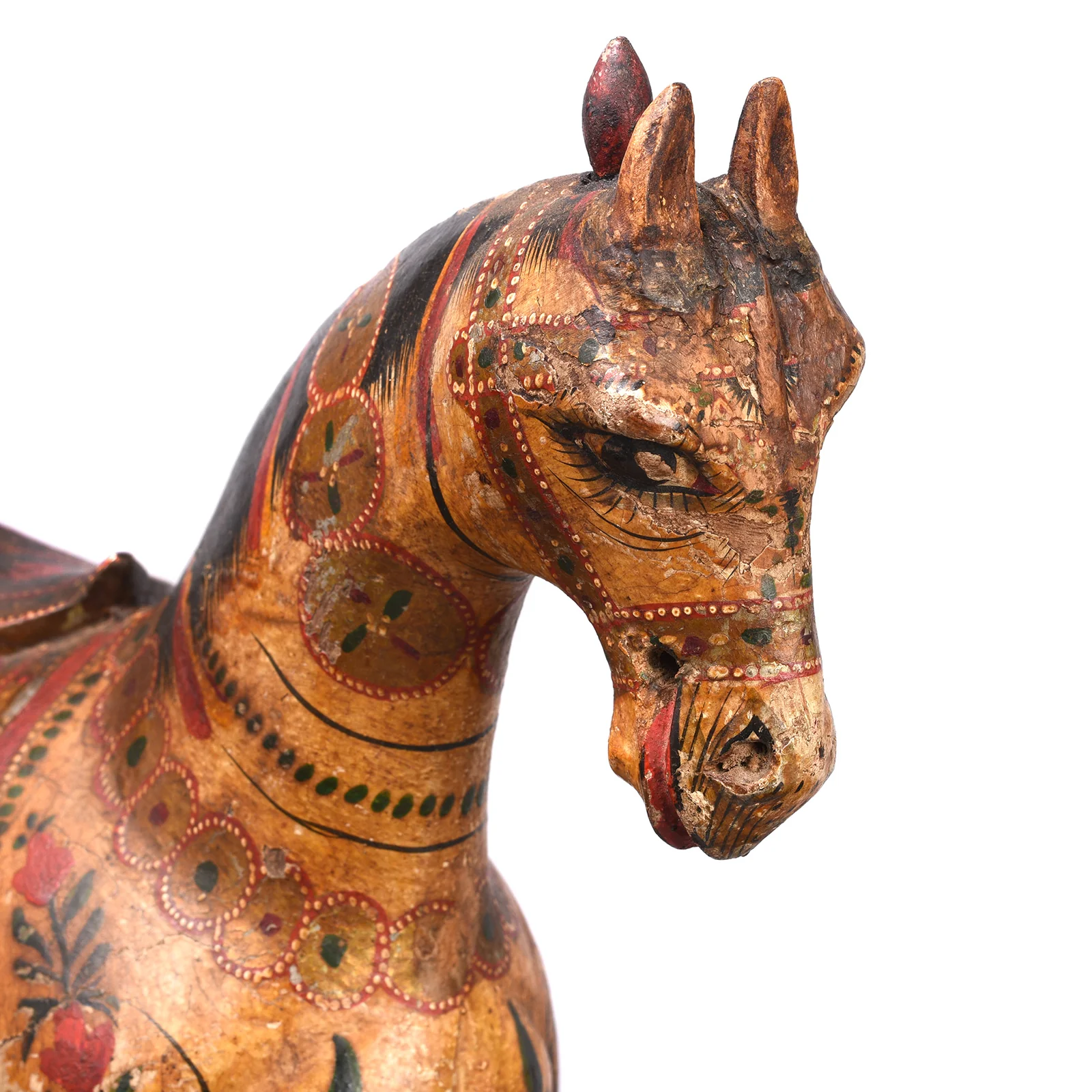 Polychrome Indian Horse Figure From Surat - 19th Century - Image 5