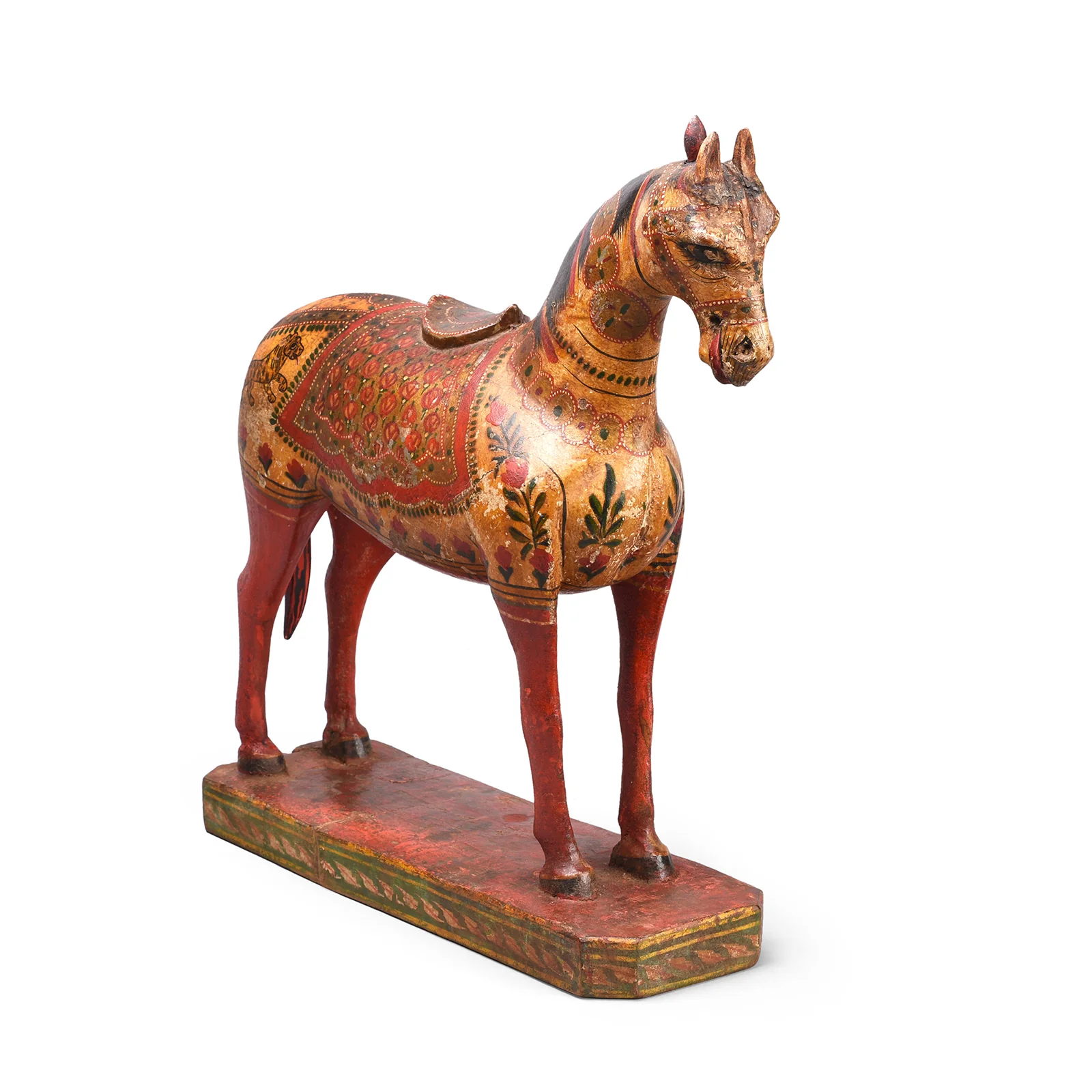 Polychrome Indian Horse Figure From Surat - 19th Century - Image 6