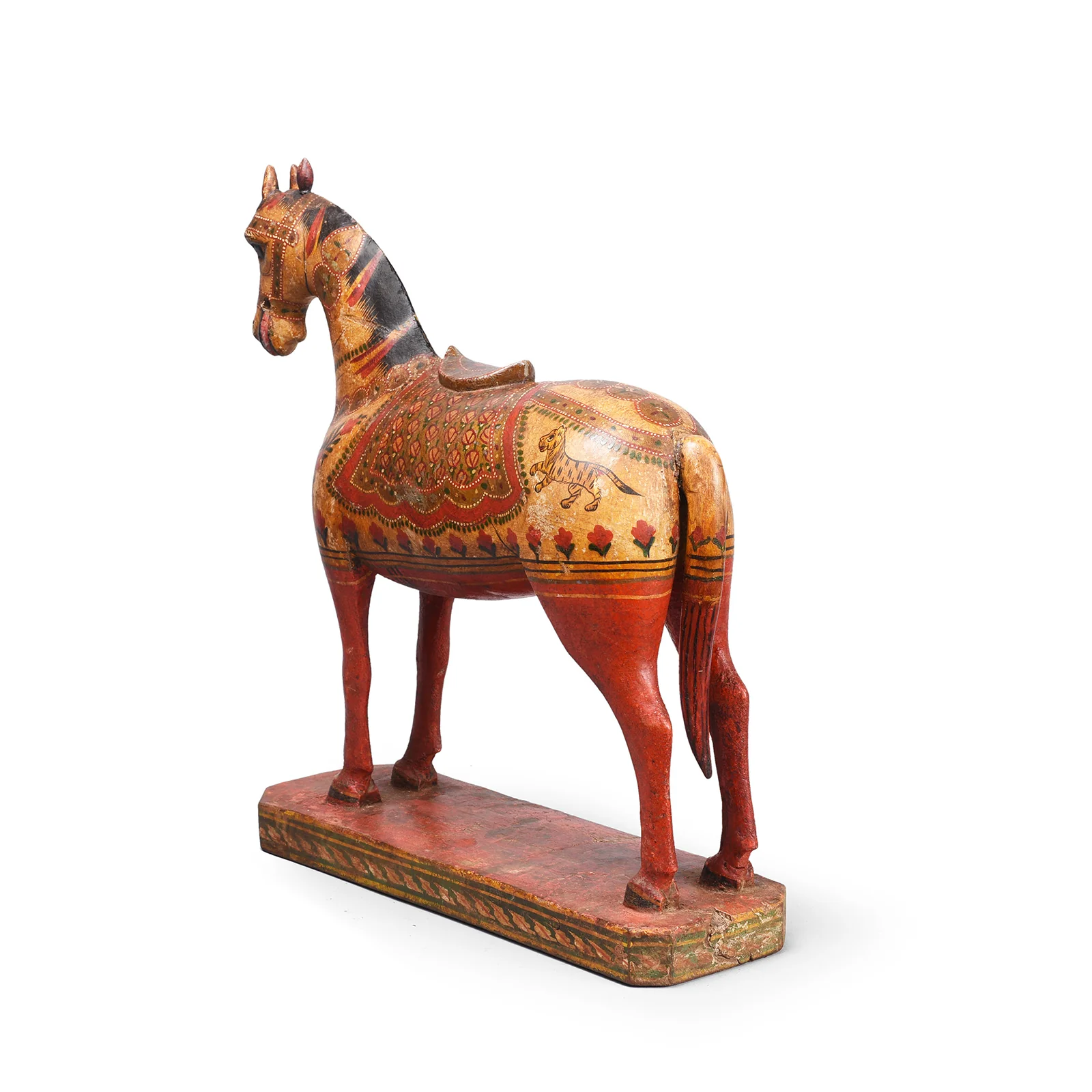 Polychrome Indian Horse Figure From Surat - 19th Century - Image 7