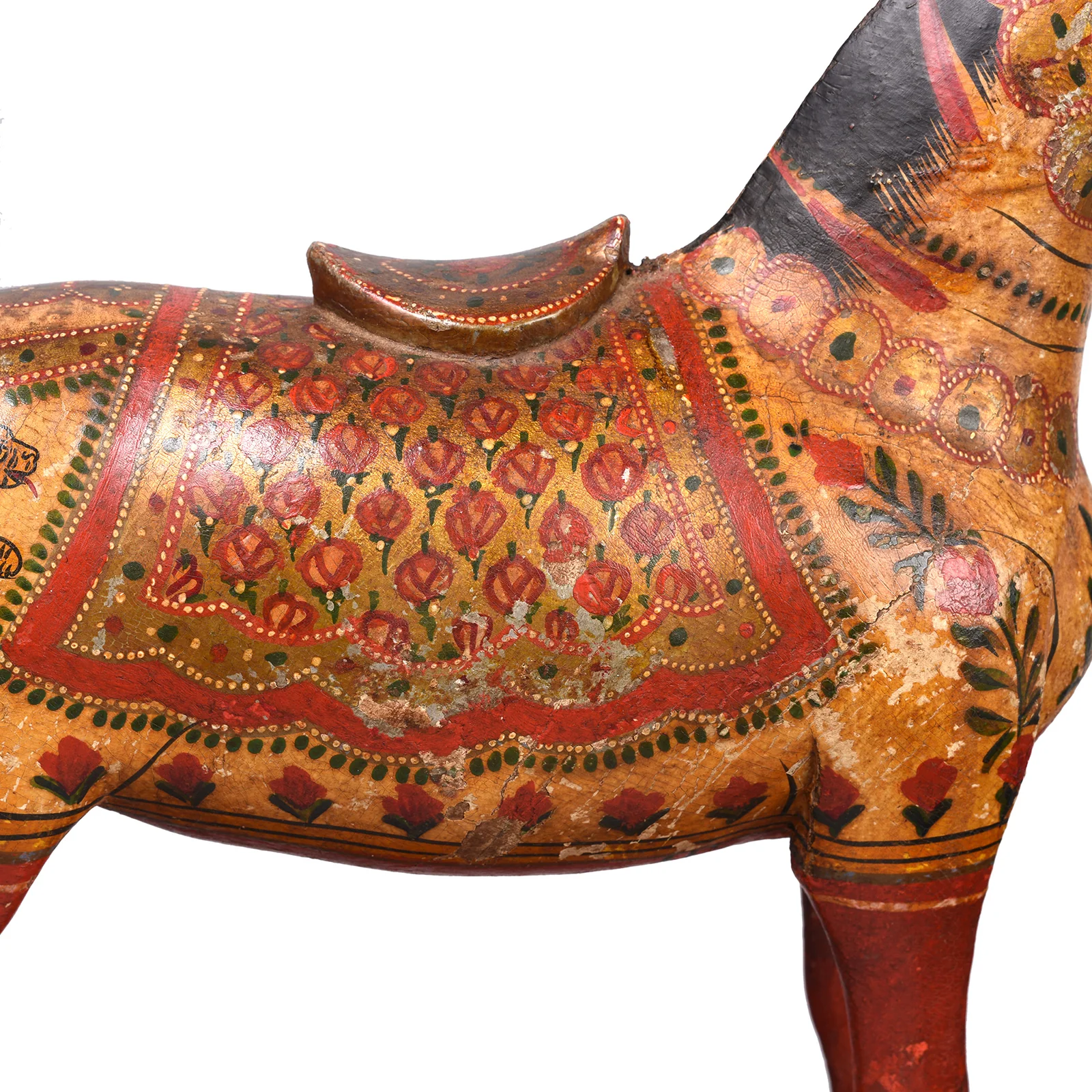 Polychrome Indian Horse Figure From Surat - 19th Century - Image 8