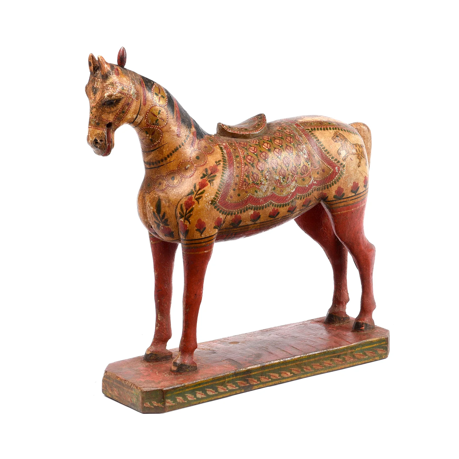Polychrome Indian Horse Figure From Surat - 19th Century - Image 9