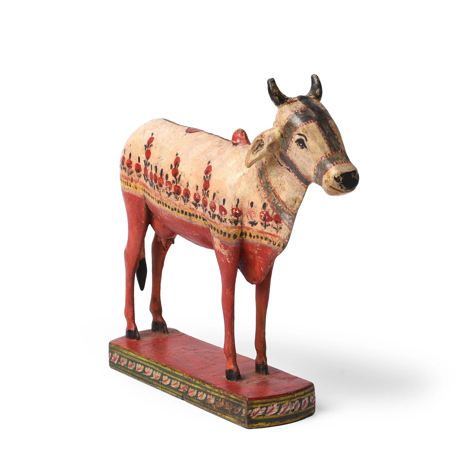 Polychromed Indian Nandi Cow Figure From Surat - Ca 1900 - Image 2