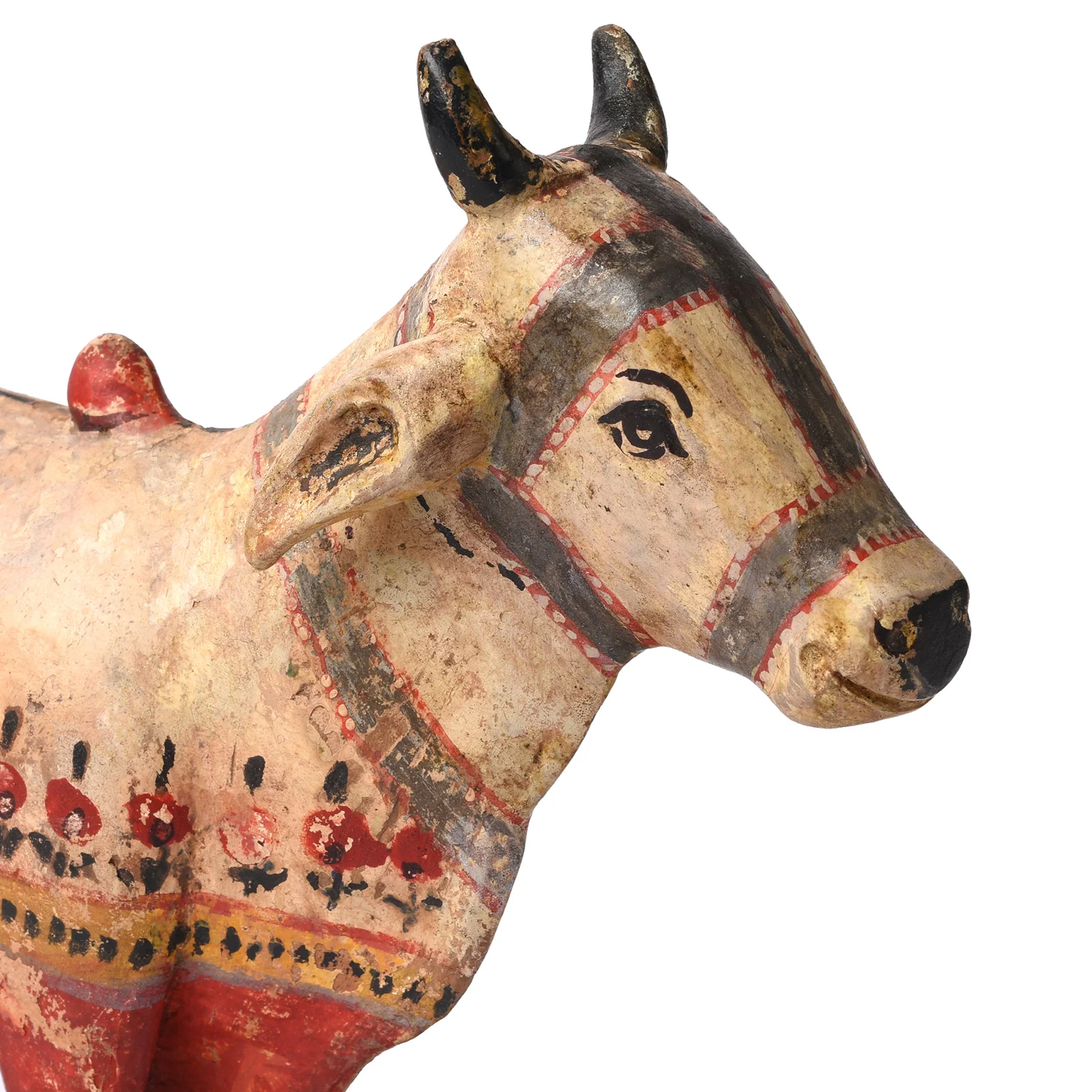 Polychromed Indian Nandi Cow Figure From Surat - Ca 1900 - Image 3