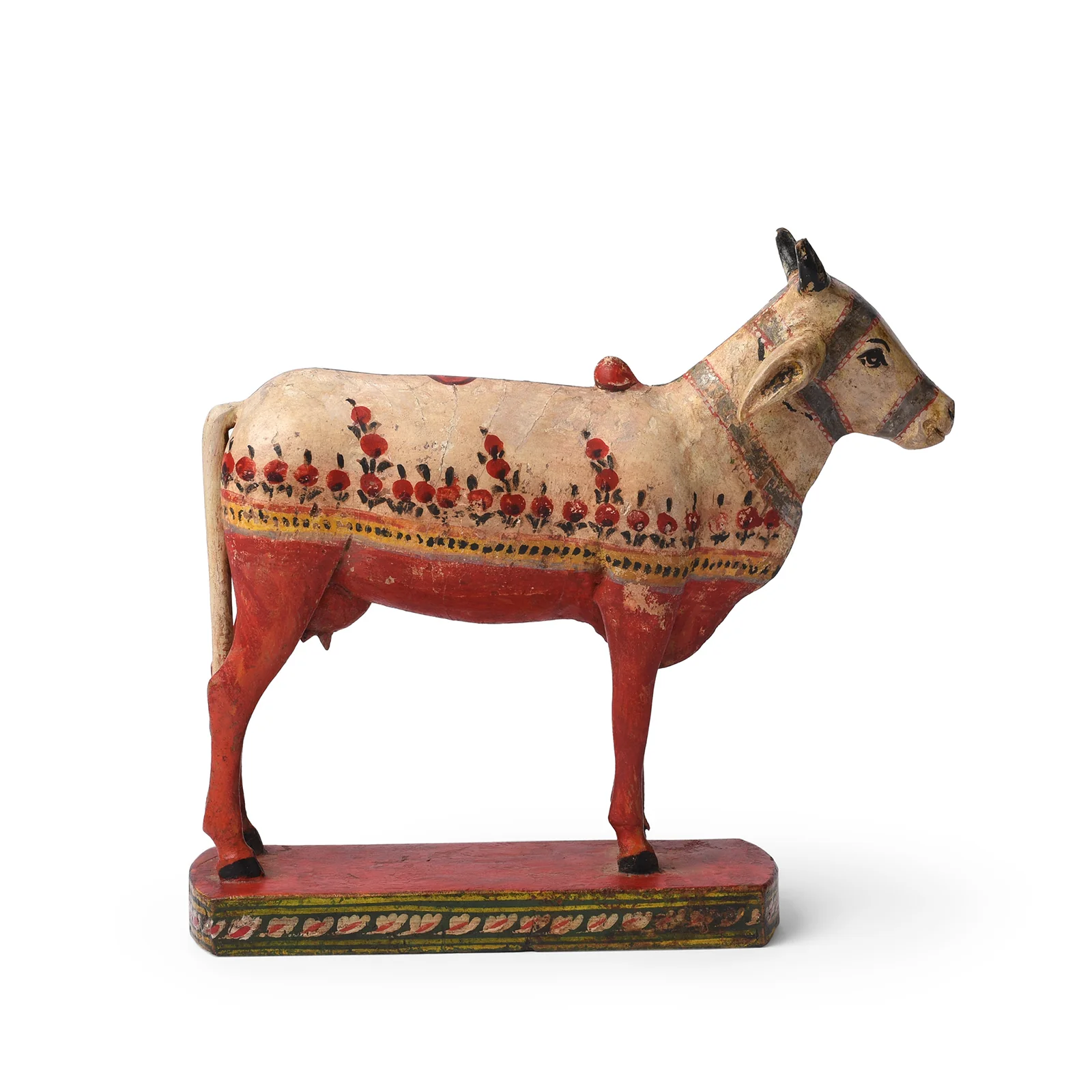 Polychromed Indian Nandi Cow Figure From Surat - Ca 1900 - Image 4