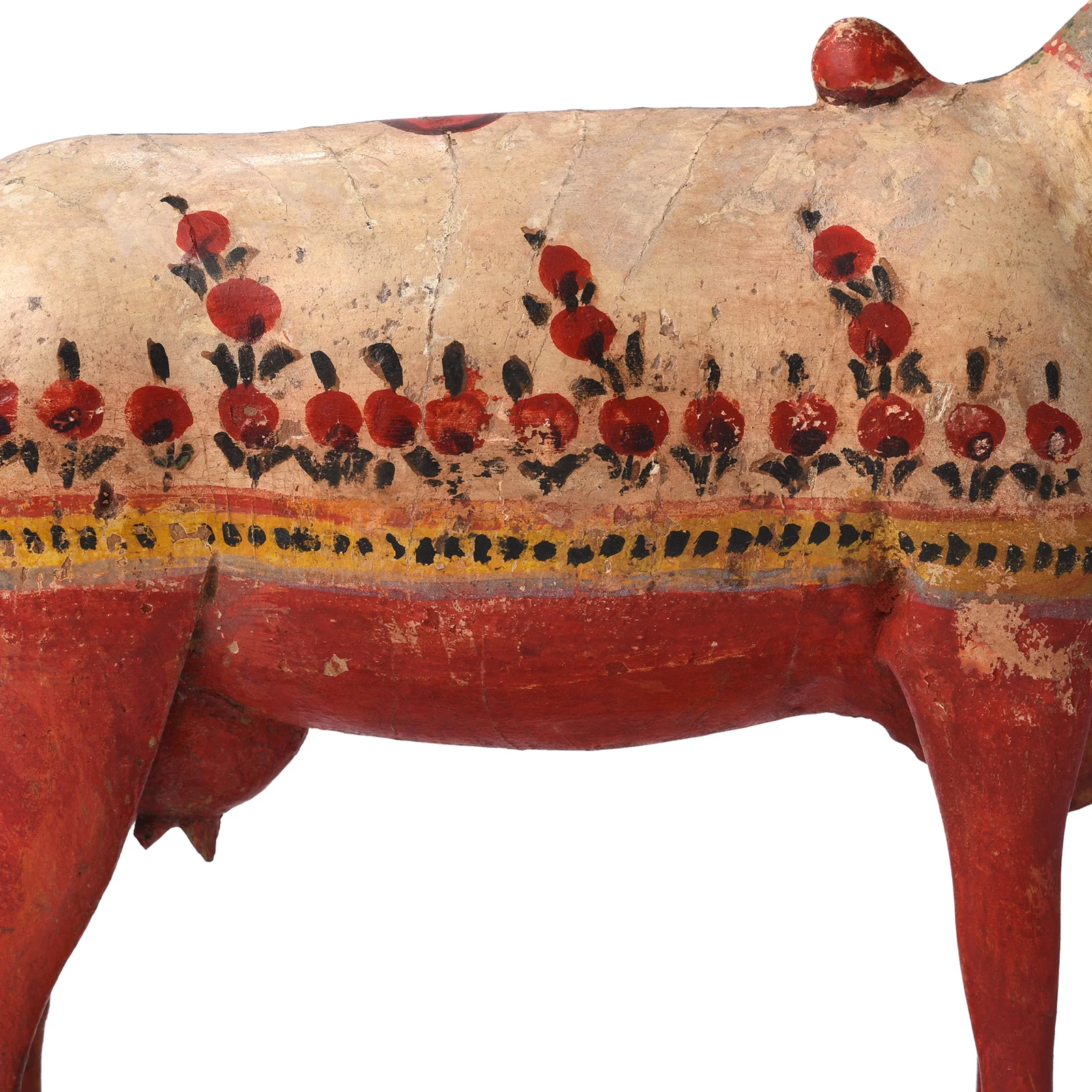 Polychromed Indian Nandi Cow Figure From Surat - Ca 1900 - Image 5