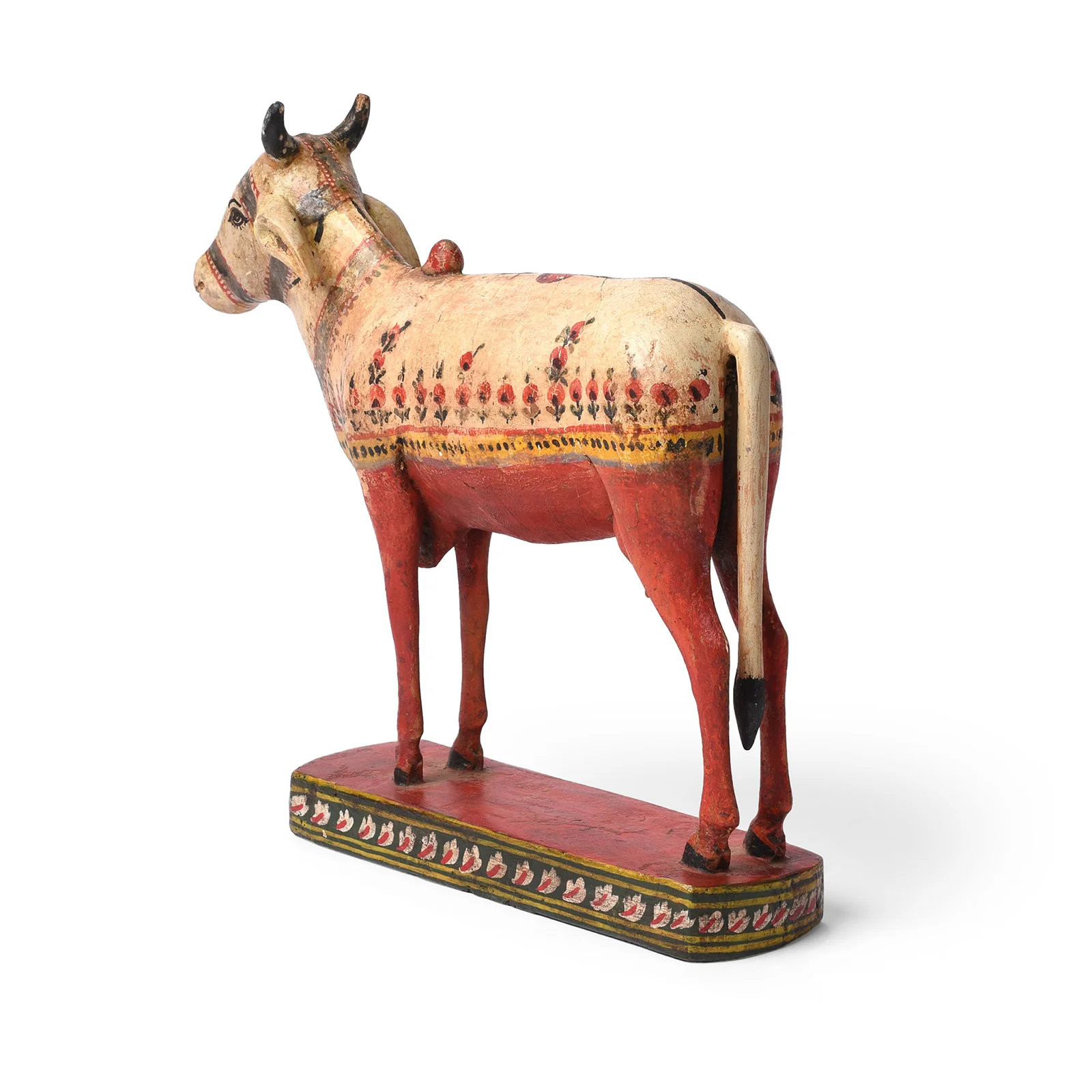 Polychromed Indian Nandi Cow Figure From Surat - Ca 1900 - Image 6