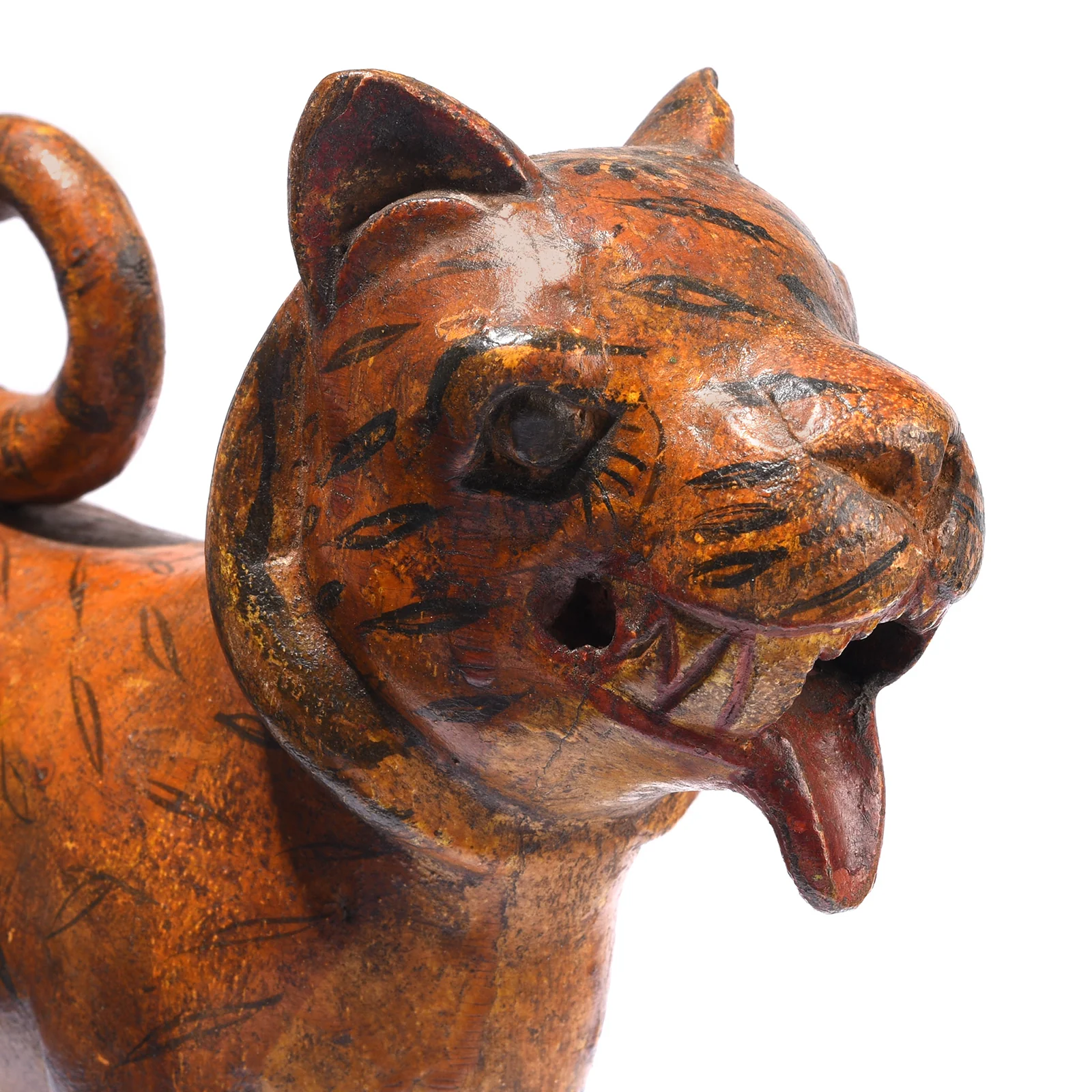 Polychromed Indian Tiger Figure From Surat - Ca 1900 - Image 3