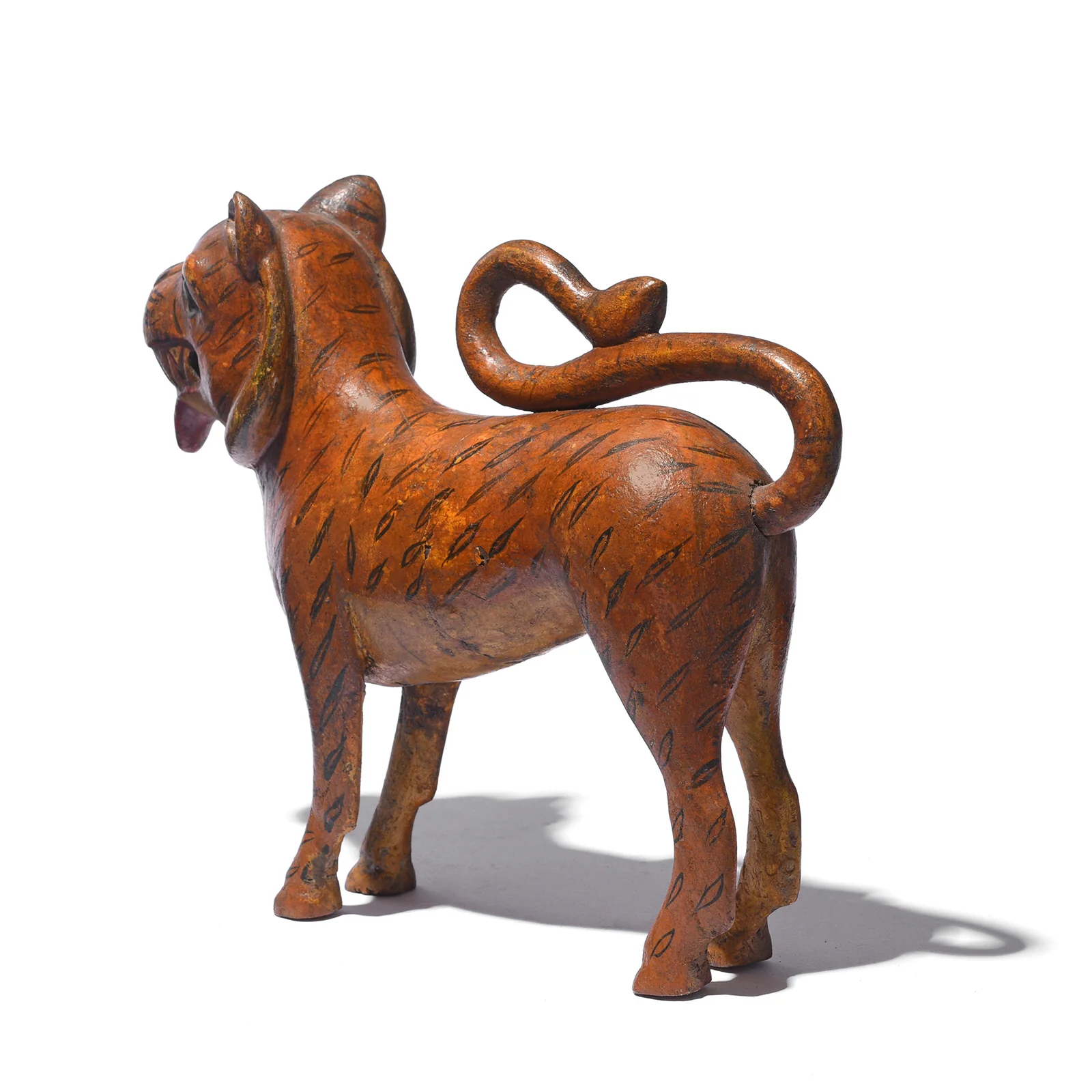 Polychromed Indian Tiger Figure From Surat - Ca 1900 - Image 4