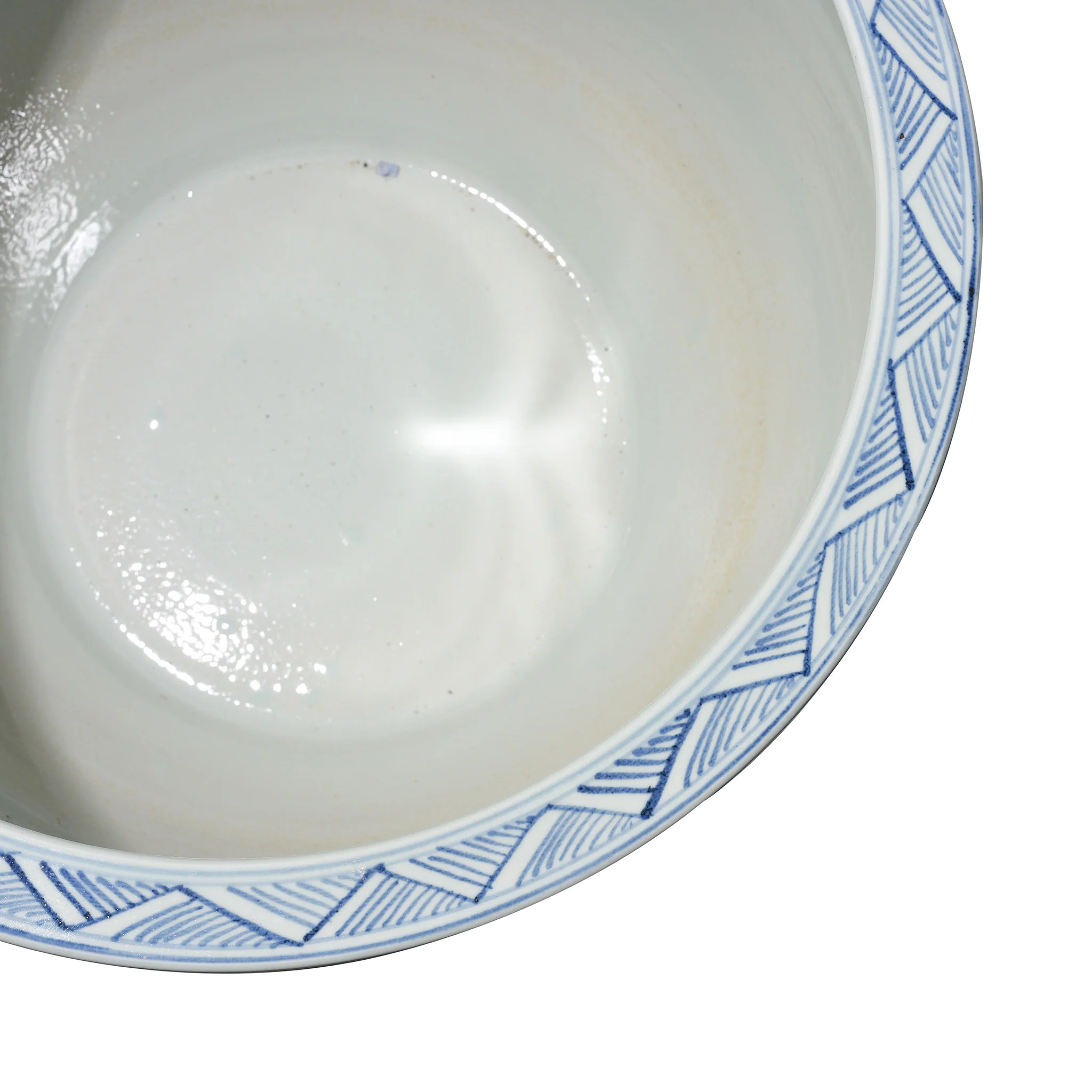 Blue & White Porcelain Fish Bowl Planter - Image 5