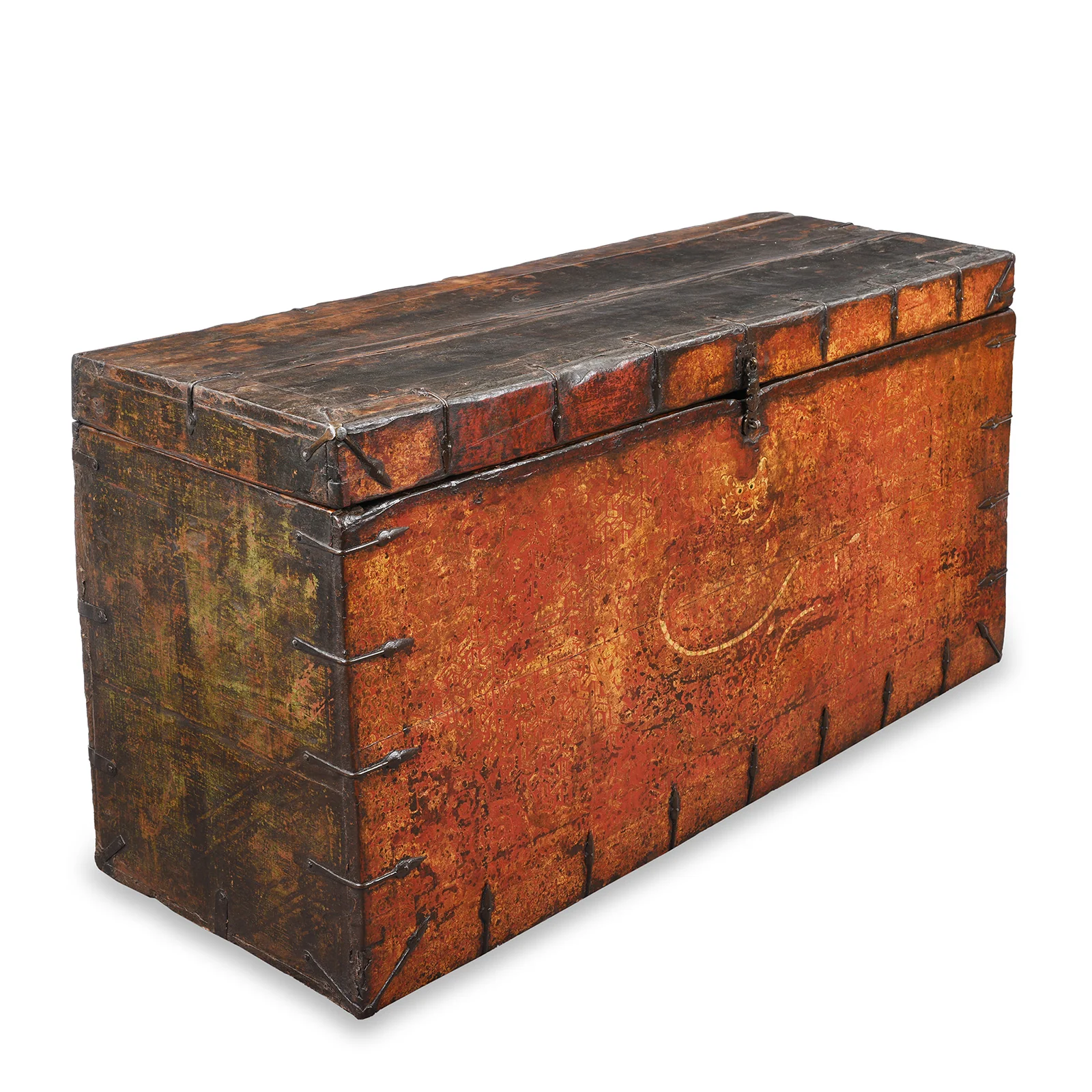 Painted Tibetan Dragon Storage Chest - 18th Century - Image 5