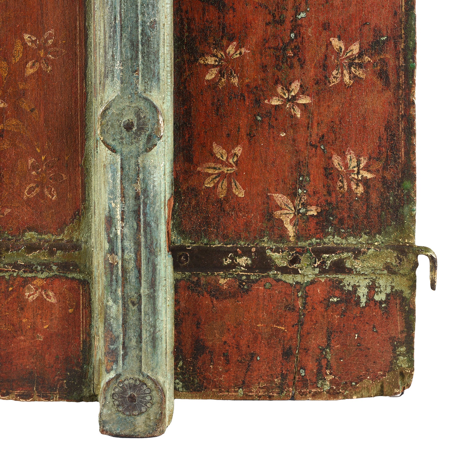 Painted Window Shutter From Rajasthan - 19th Century - Image 4