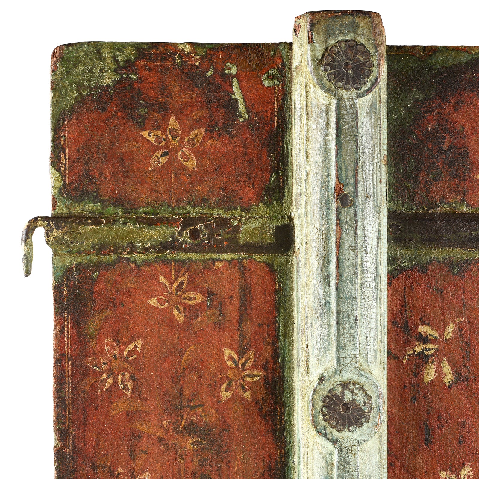 Painted Window Shutter From Rajasthan - 19th Century - Image 5
