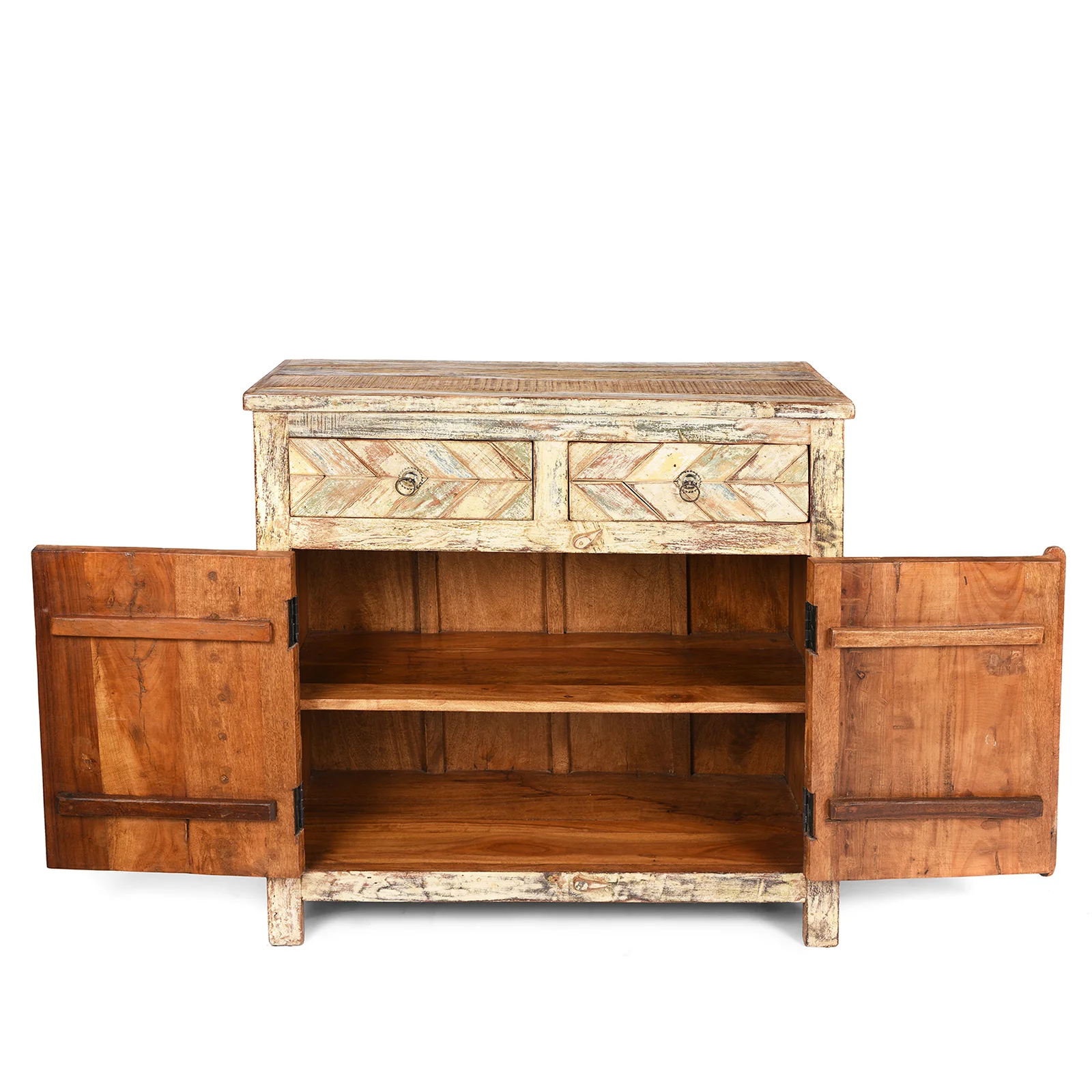 2 Door Indian Parquet Side Cabinet - Image 4