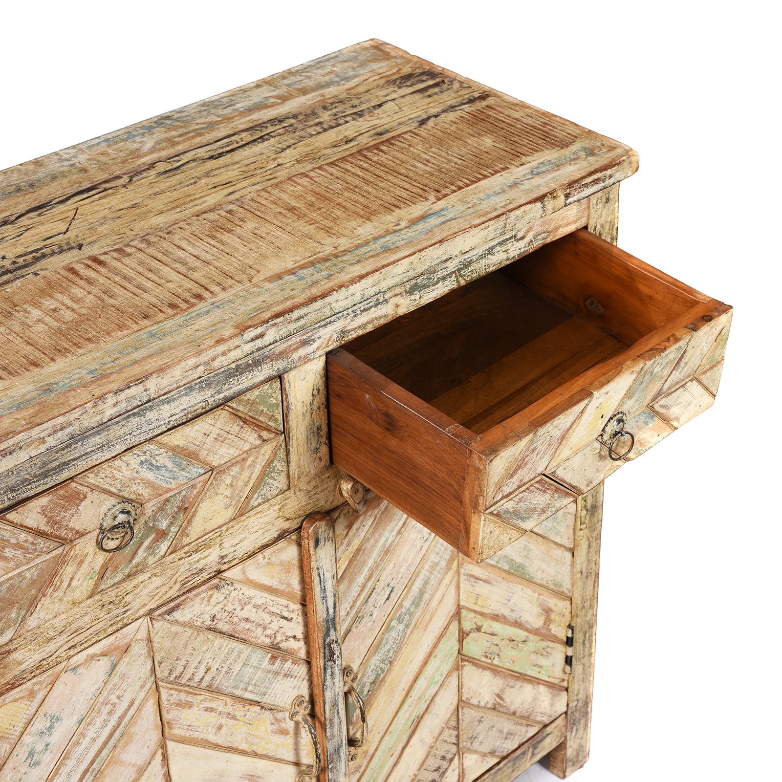 2 Door Indian Parquet Side Cabinet - Image 8