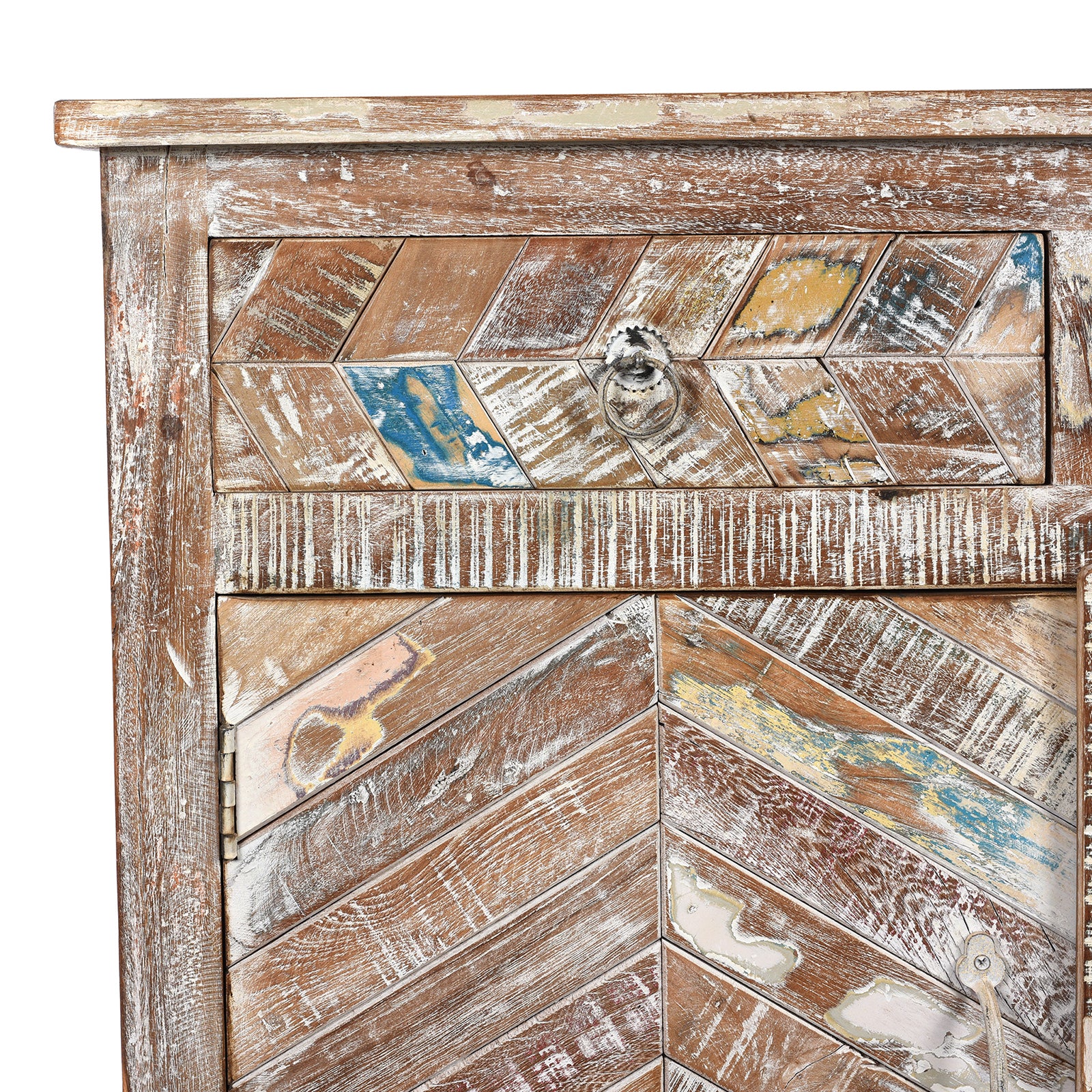 3 Door Sideboard Made From Reclaimed Teak - Image 2