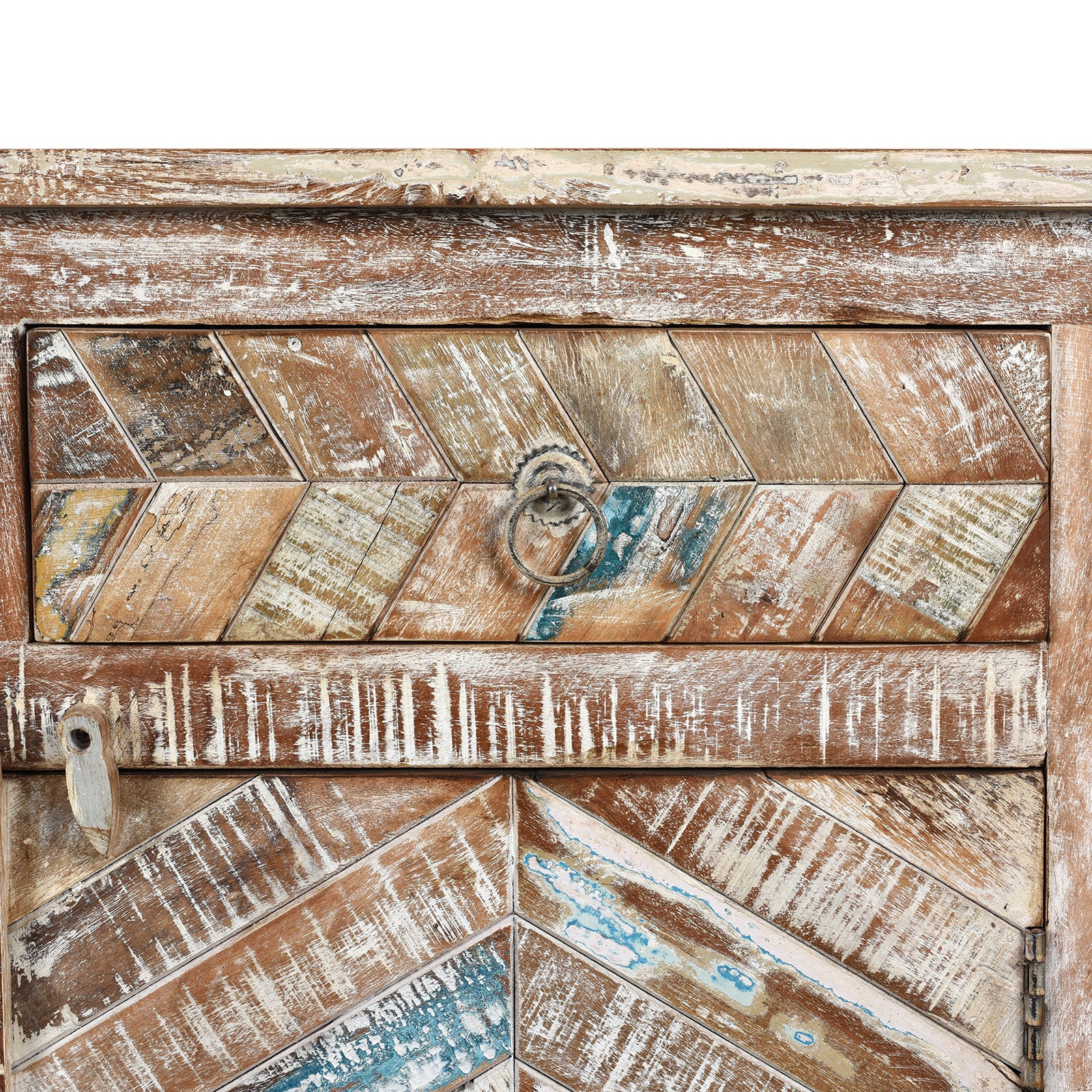 3 Door Sideboard Made From Reclaimed Teak - Image 6