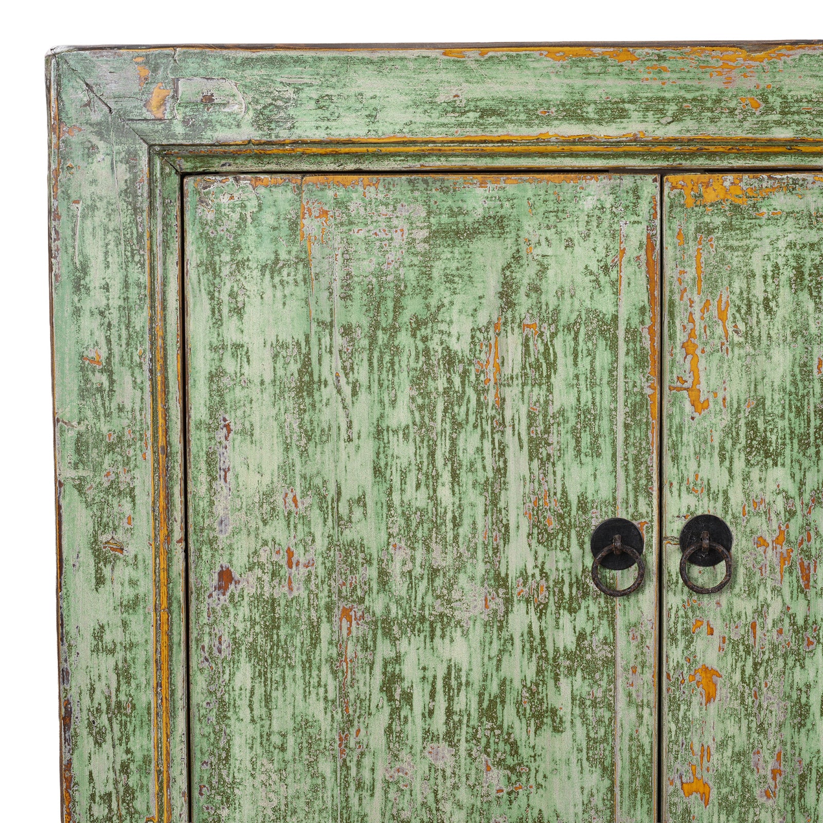 Green 6 Door Sideboard Made From Reclaimed Wood - Image 6
