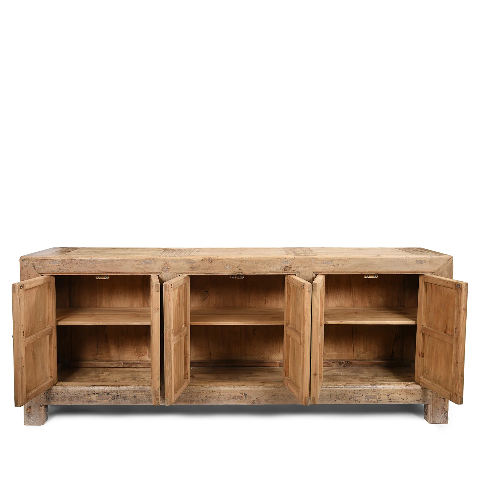 Reclaimed 6 Door Mongolian Bleached Sideboard - Image 3