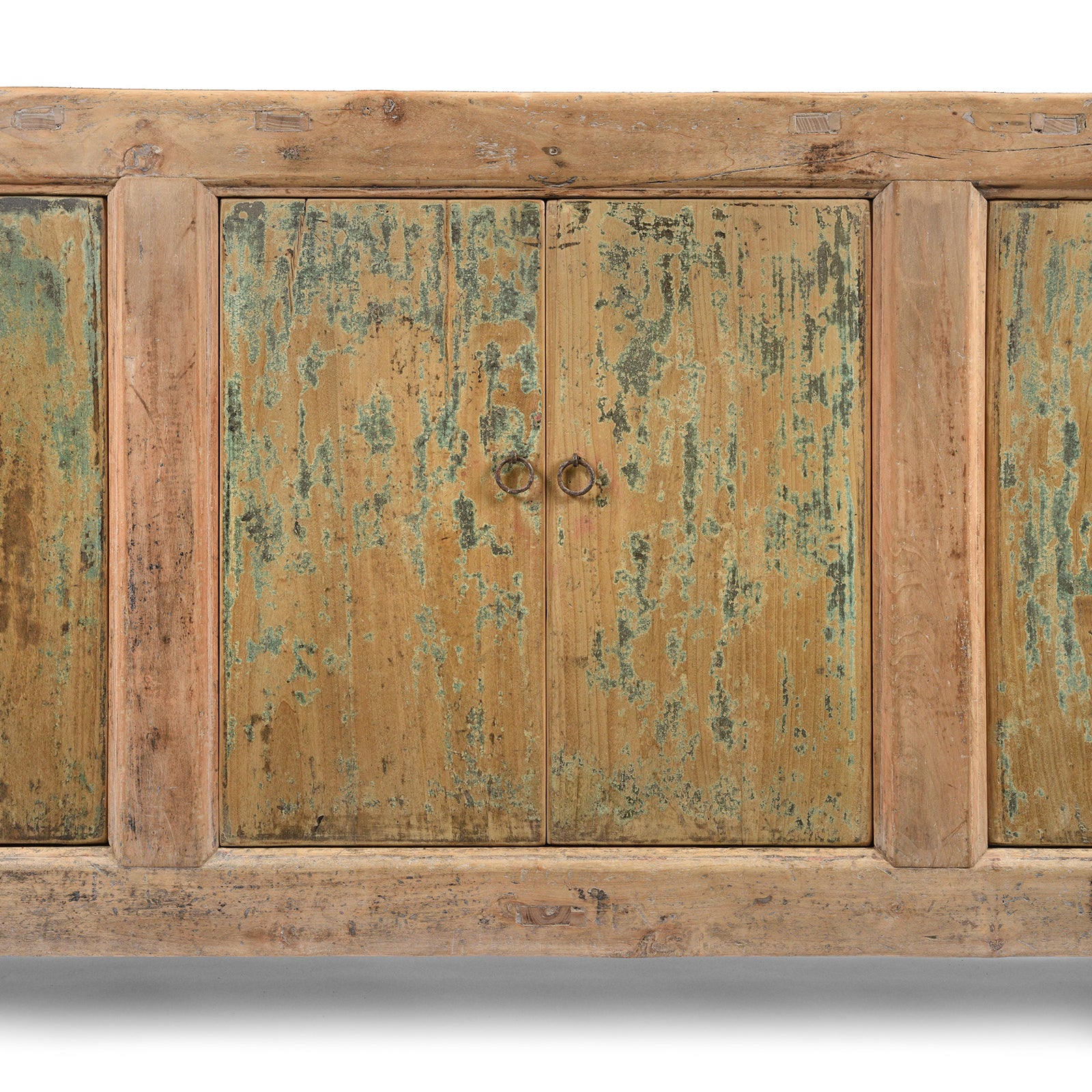 Reclaimed 6 Door Mongolian Bleached Sideboard - Image 8