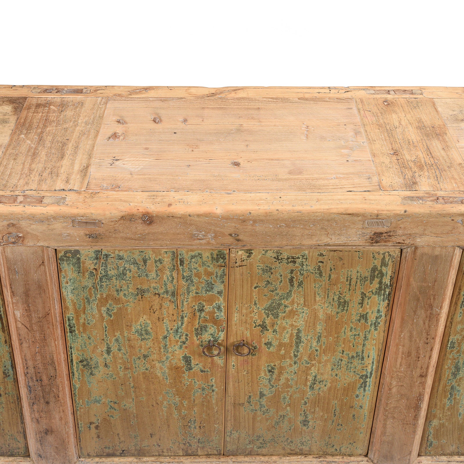 Reclaimed 6 Door Mongolian Bleached Sideboard - Image 9