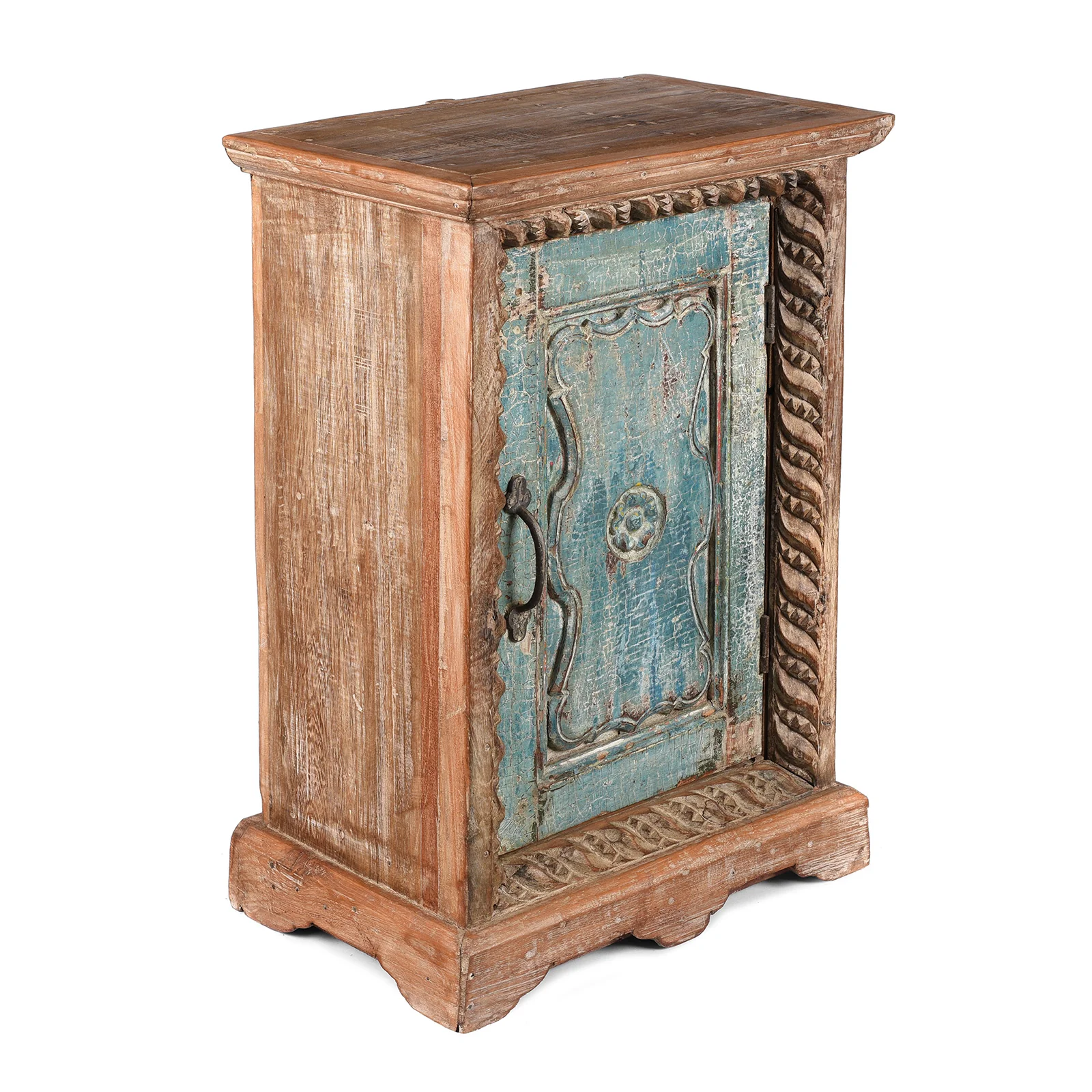 Bedside Cabinet Made From Reclaimed Teak - Image 3
