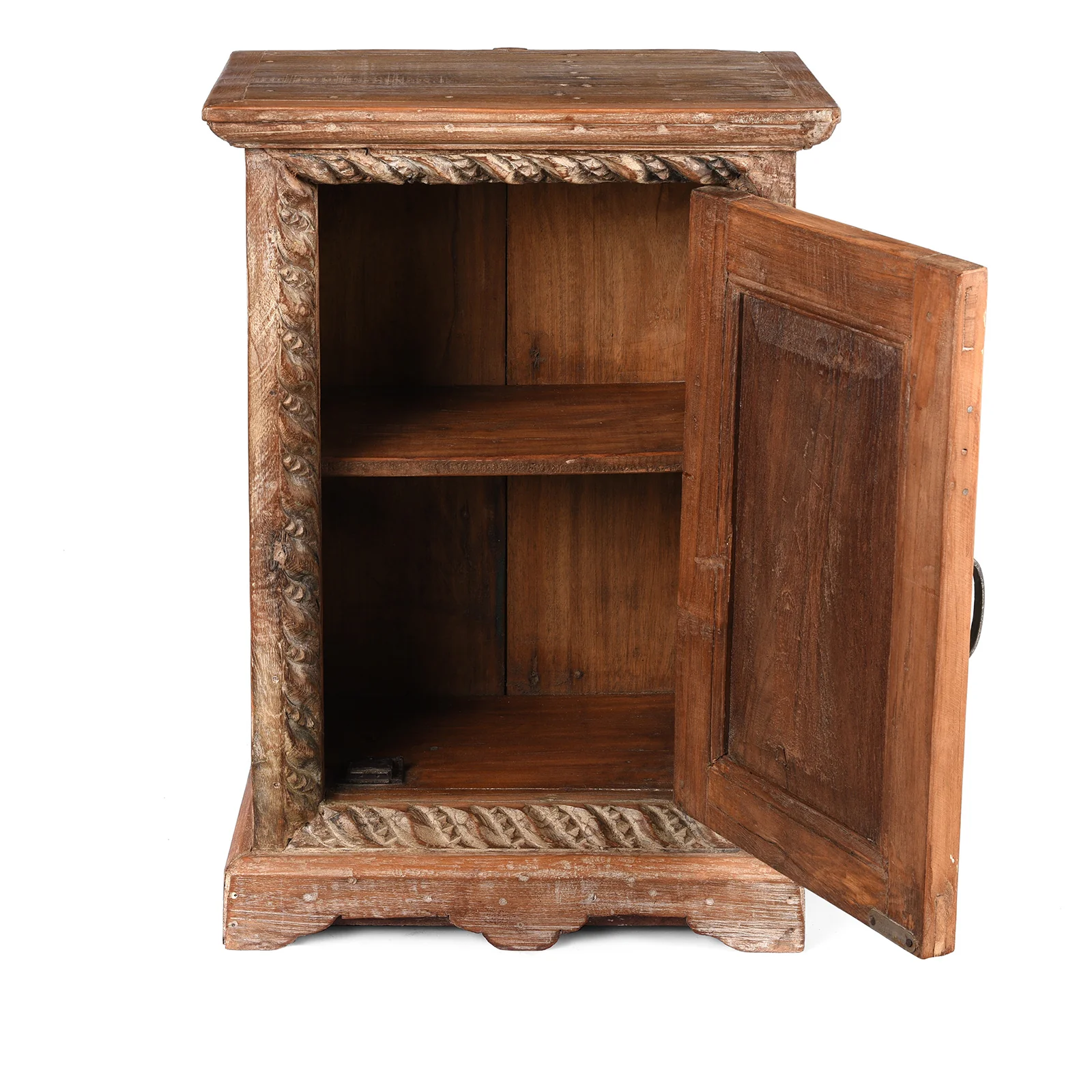 Bedside Cabinet Made From Reclaimed Teak - Image 4