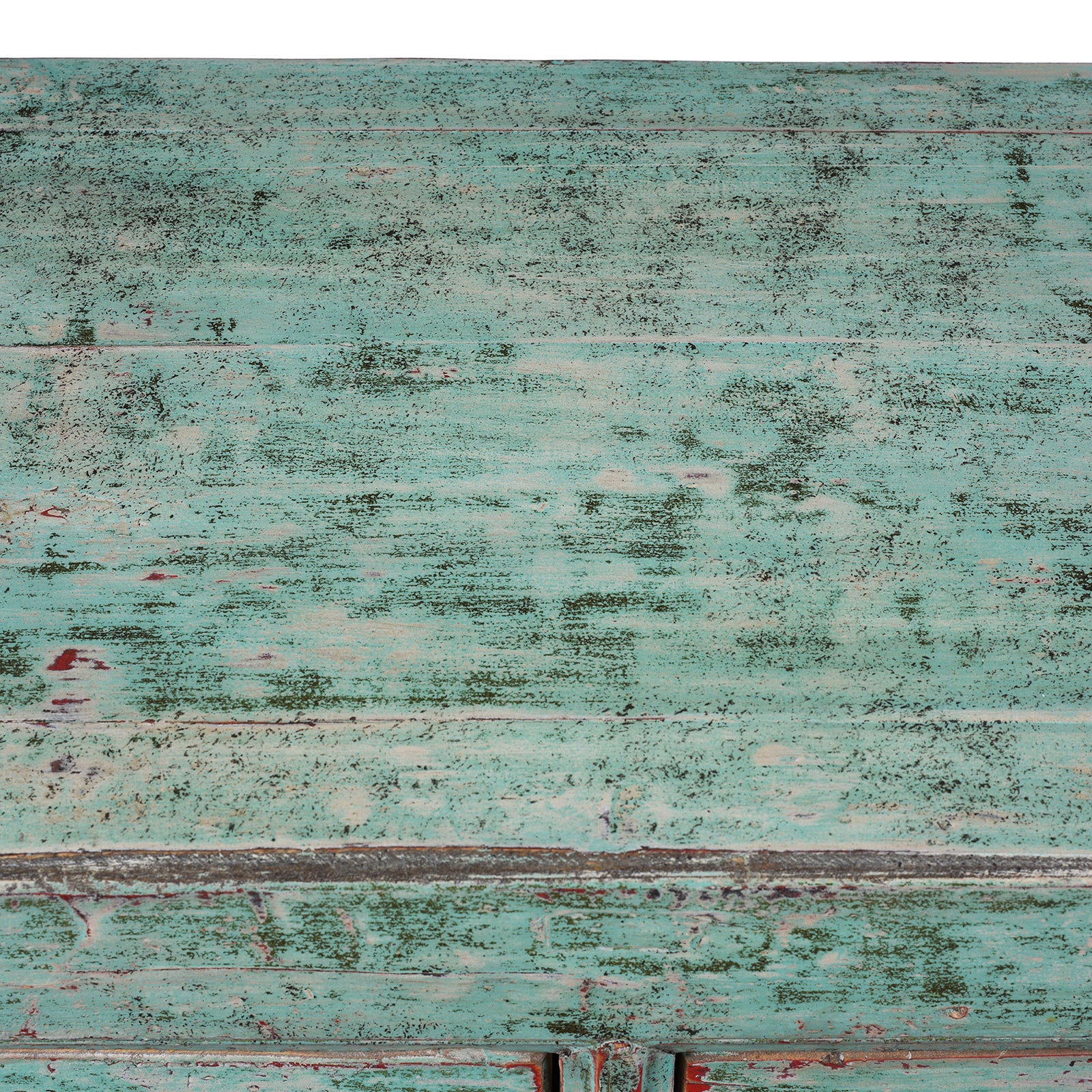 Green Lacquer Mongolian Sideboard Made From Old Wood - Image 10