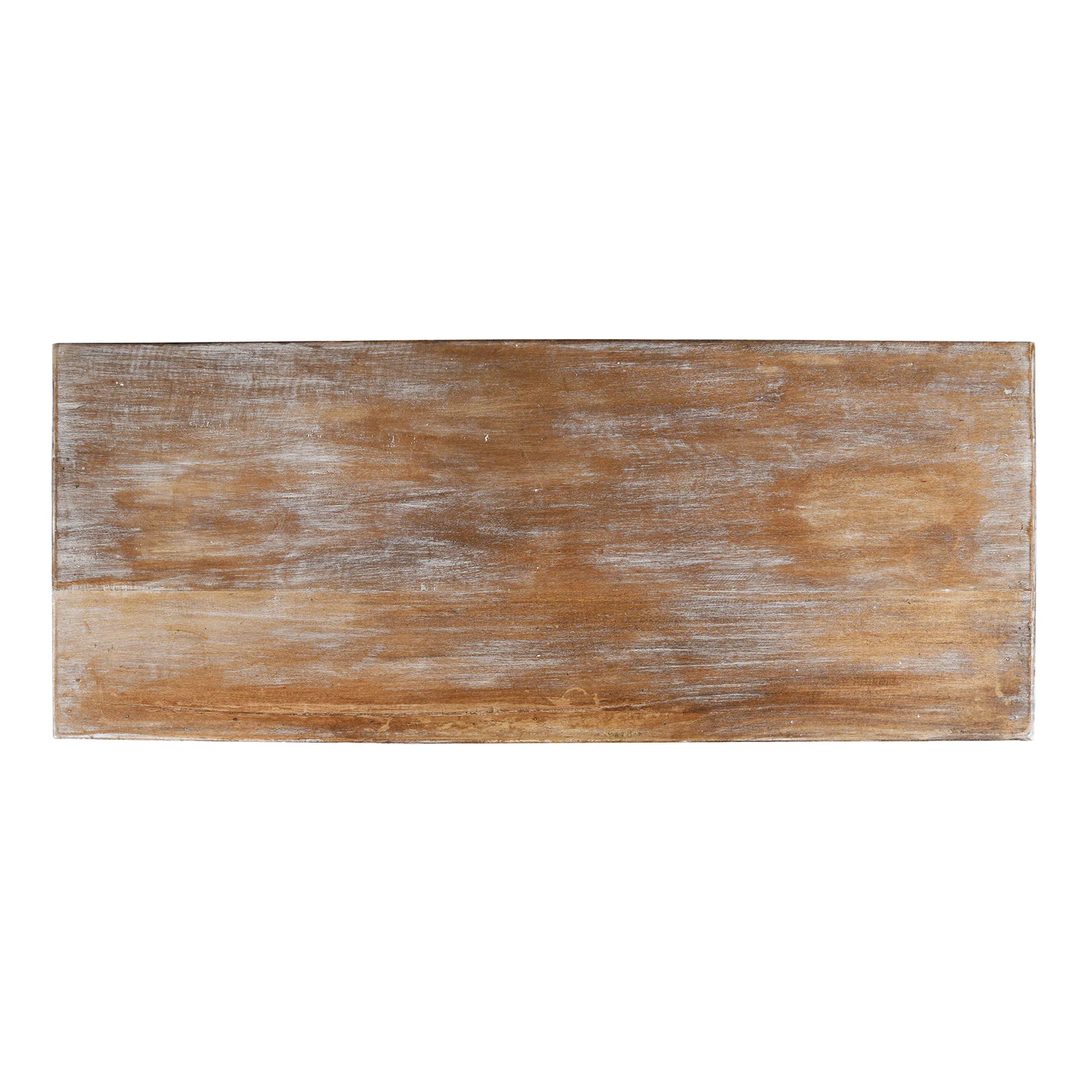 Reclaimed 2 Door Teak Sideboard With Original Paint - Image 9