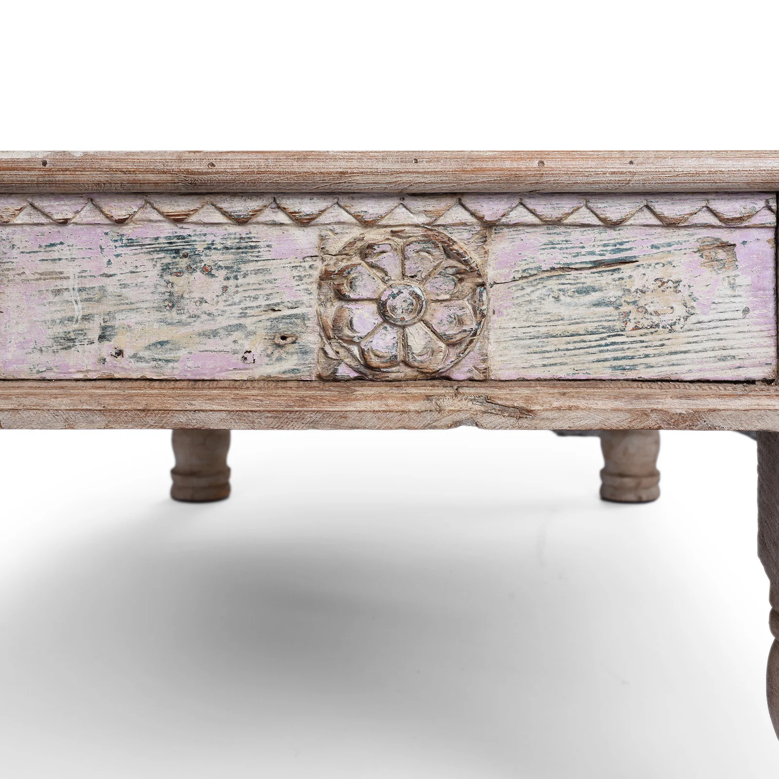 Indian Takhat Coffee Table Made From Reclaimed Teakwood - Image 5