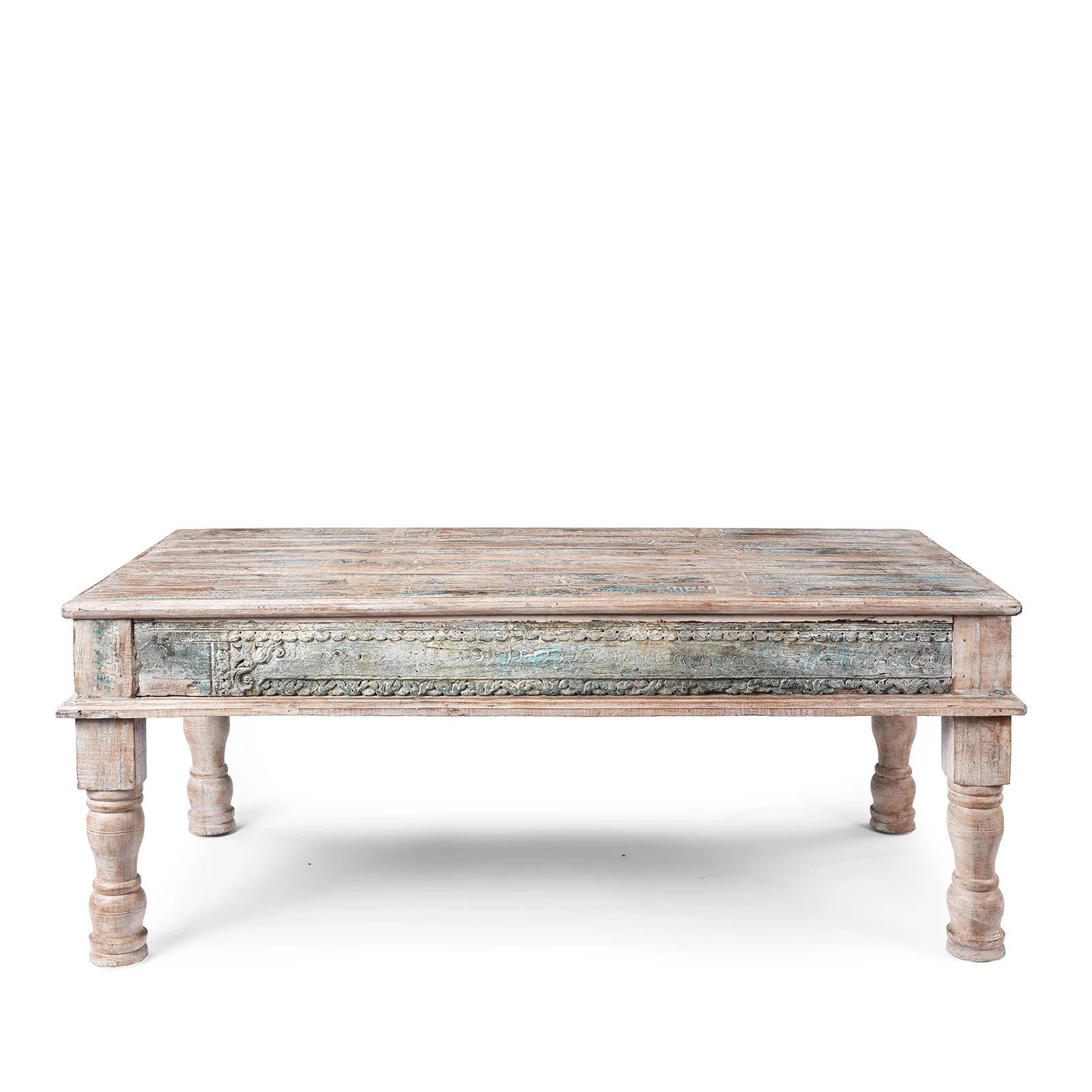 Indian Takhat Coffee Table Made From Reclaimed Teakwood - Image 8