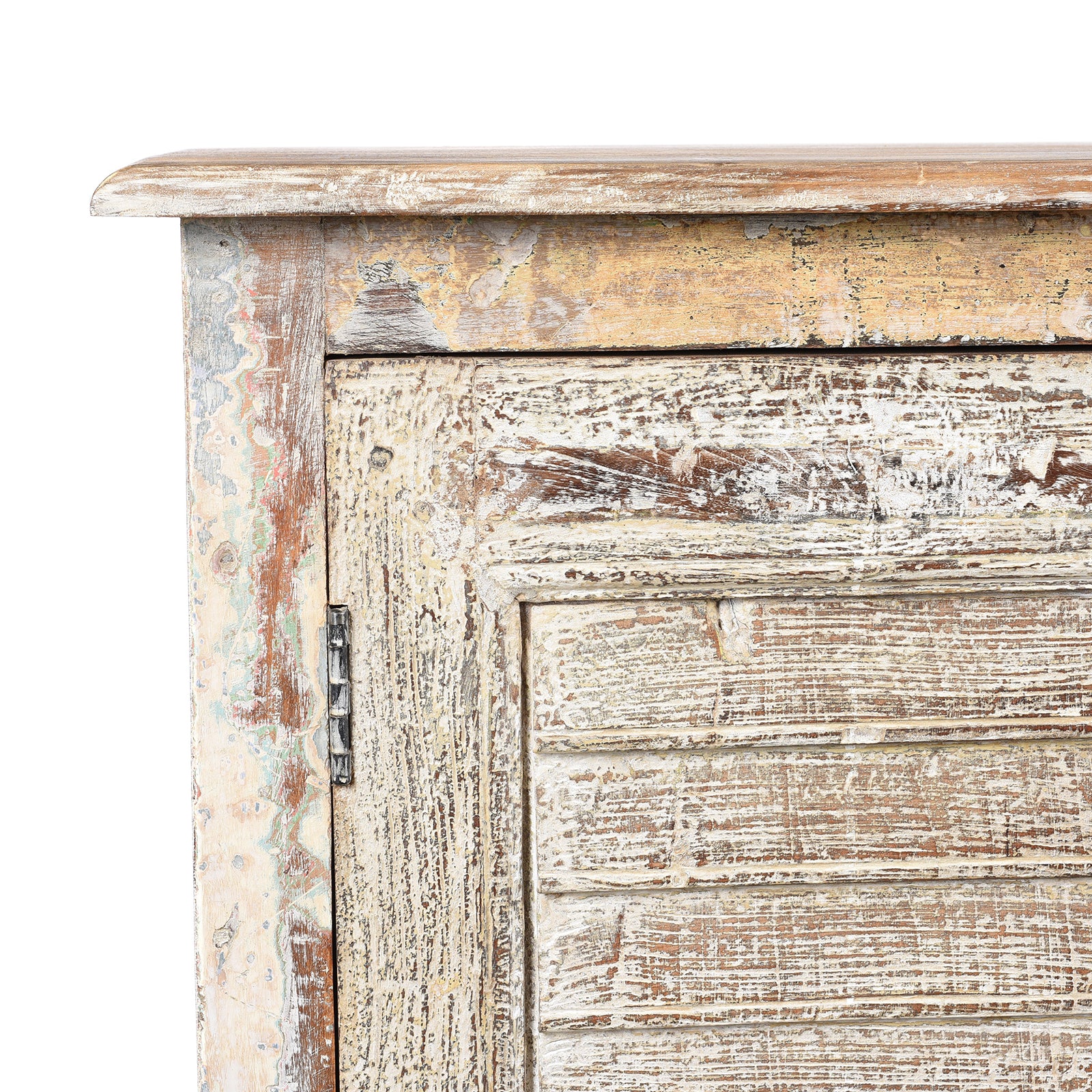 Reclaimed Indian Louvre Sideboard With Paint Finish - Image 2
