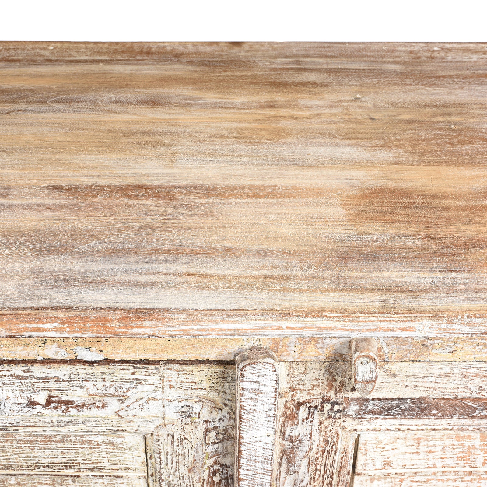 Reclaimed Indian Louvre Sideboard With Paint Finish - Image 7