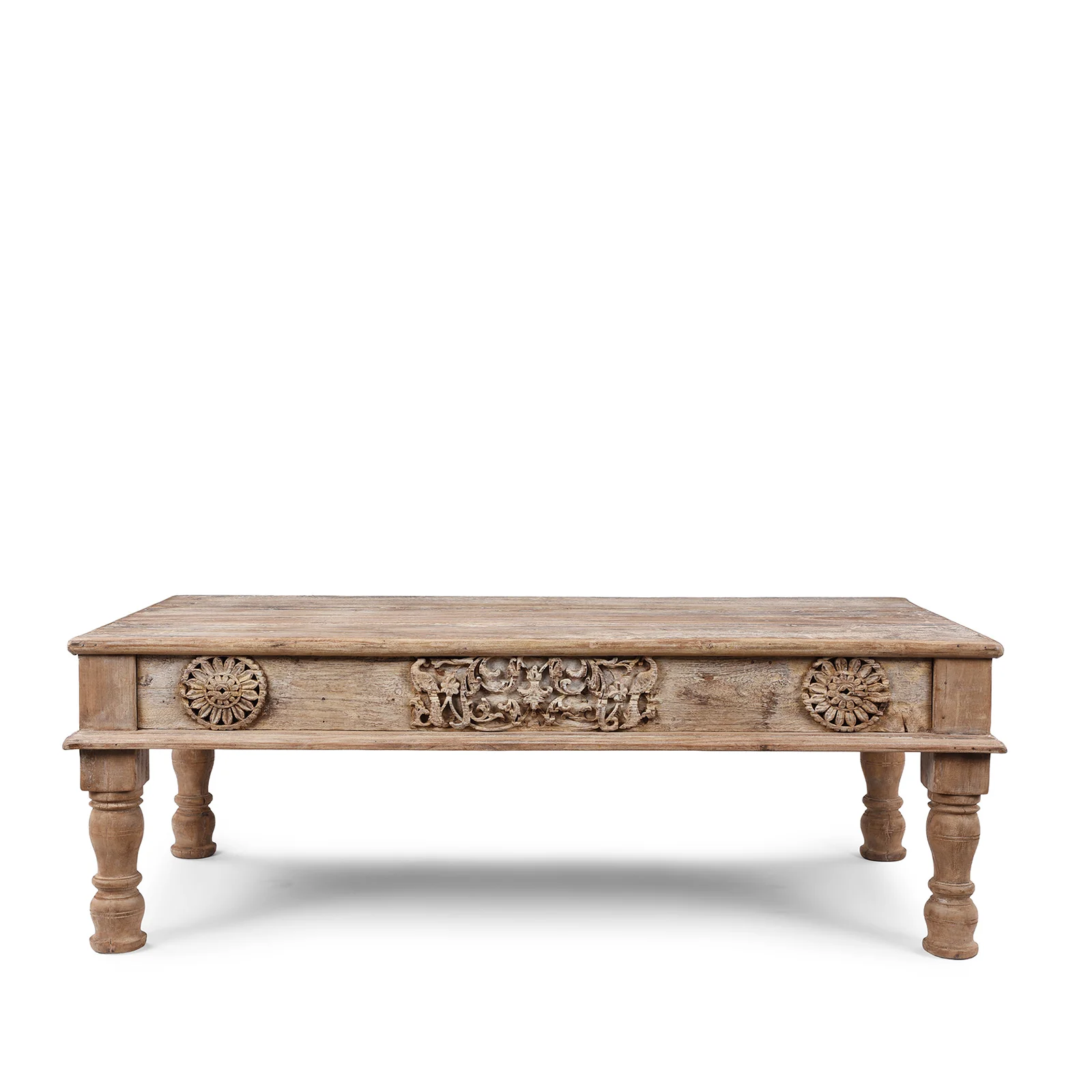 Reclaimed Teak Takhat Coffee Table From Rajasthan