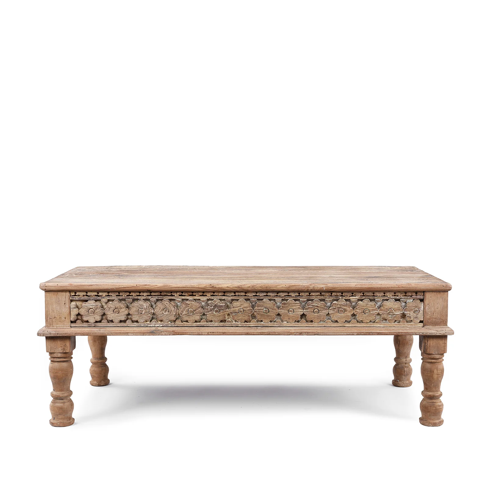 Reclaimed Teak Takhat Coffee Table From Rajasthan - Image 6
