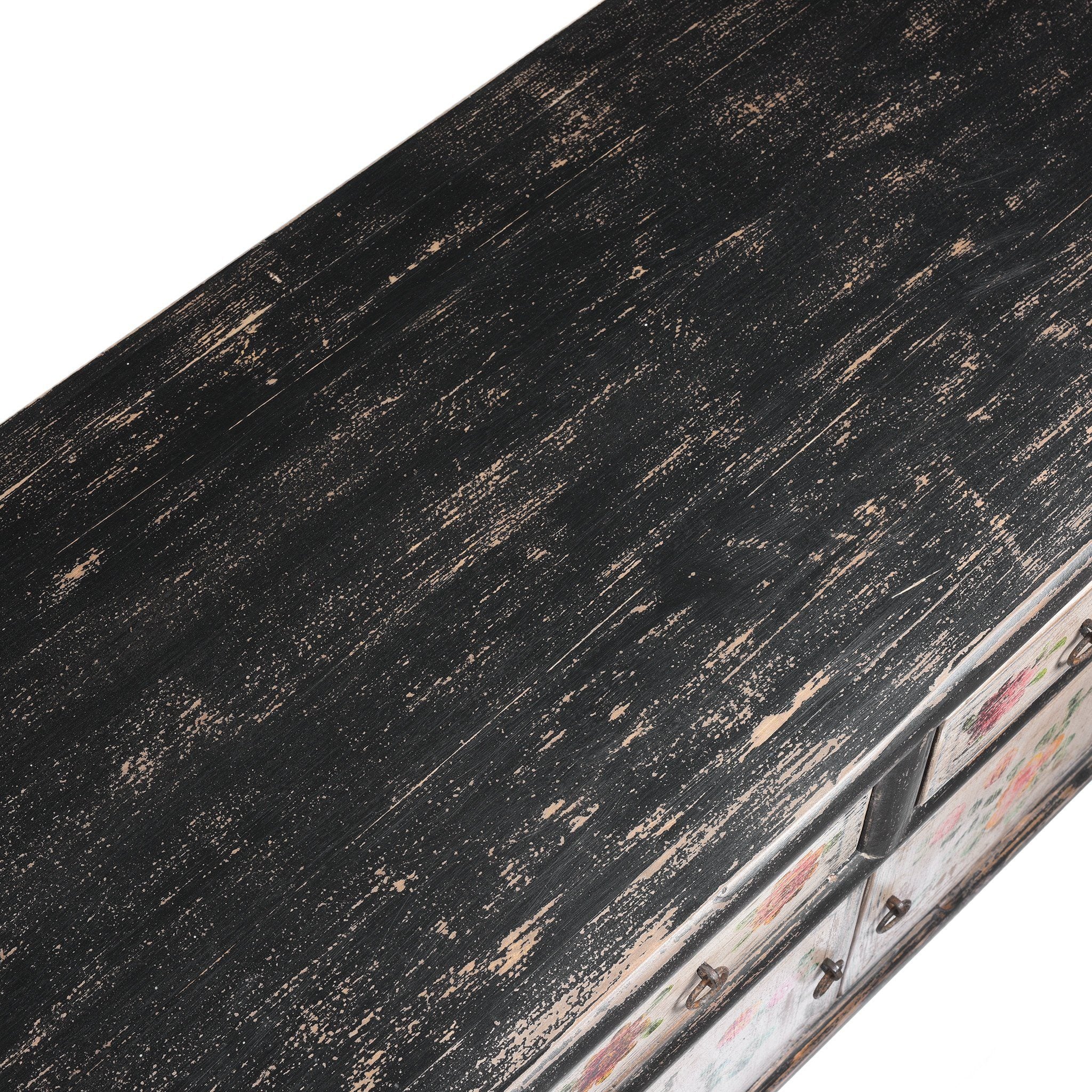 Painted 'Kang' Low Cabinet From Mongolia - Image 3