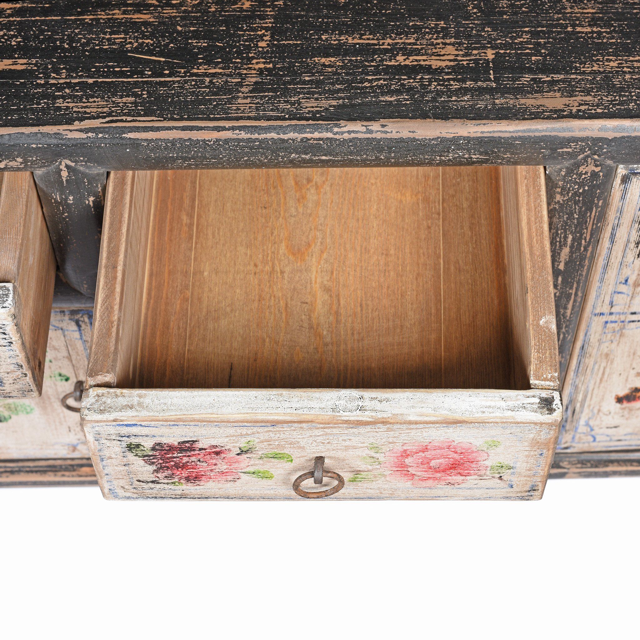 Painted 'Kang' Low Cabinet From Mongolia - Image 4