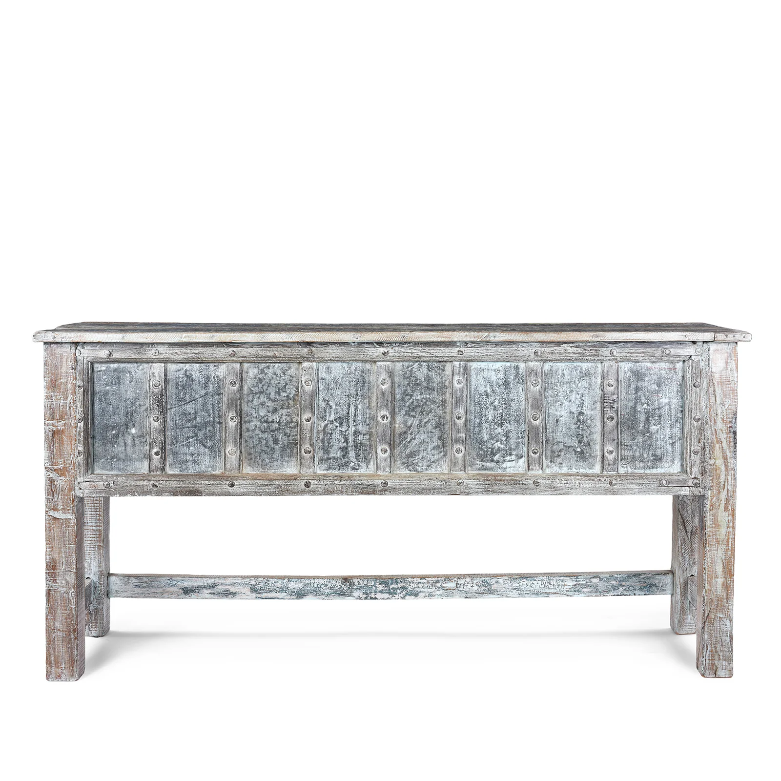 Reclaimed Teak Console Table With Painted Finish - Image 2