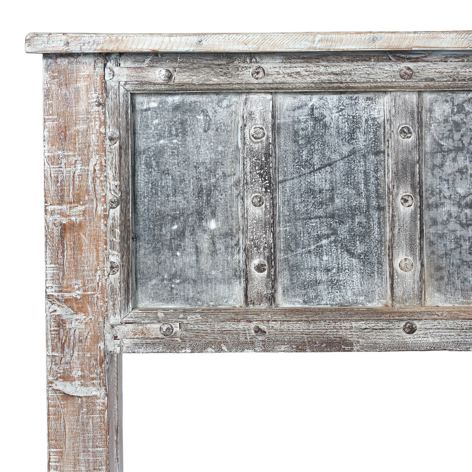 Reclaimed Teak Console Table With Painted Finish - Image 3