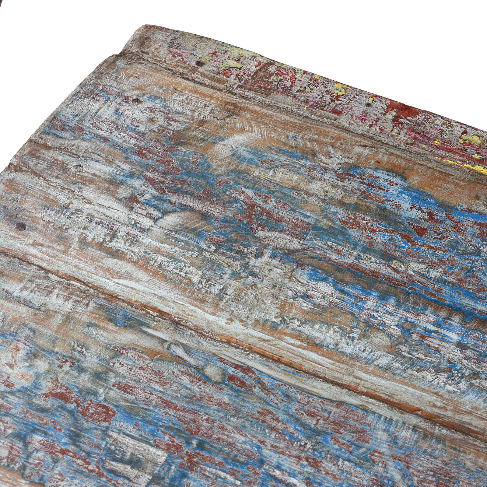 Reclaimed Teak Console Table With Painted Finish - Image 5