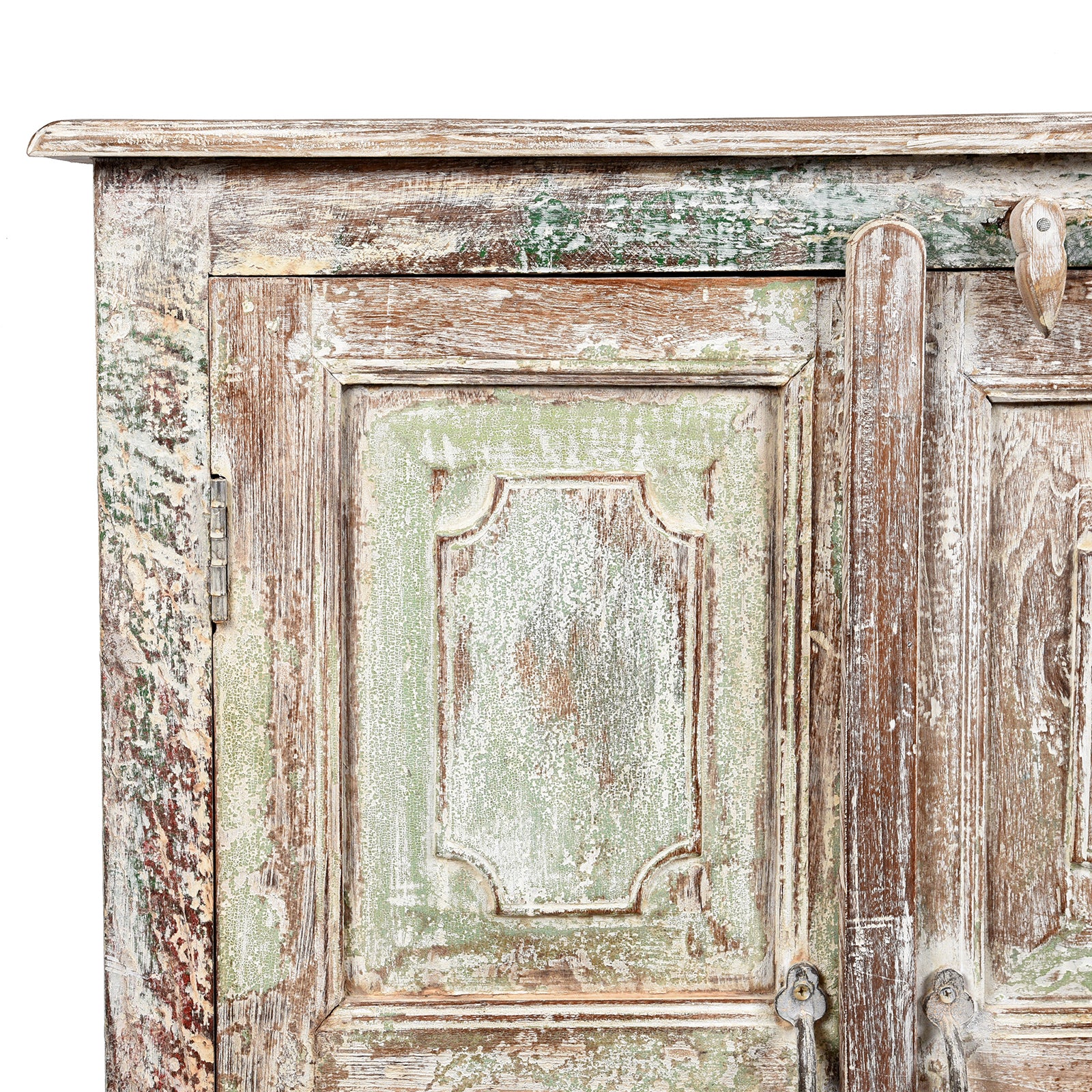Painted Cabinet Made From Reclaimed Teak - Image 2