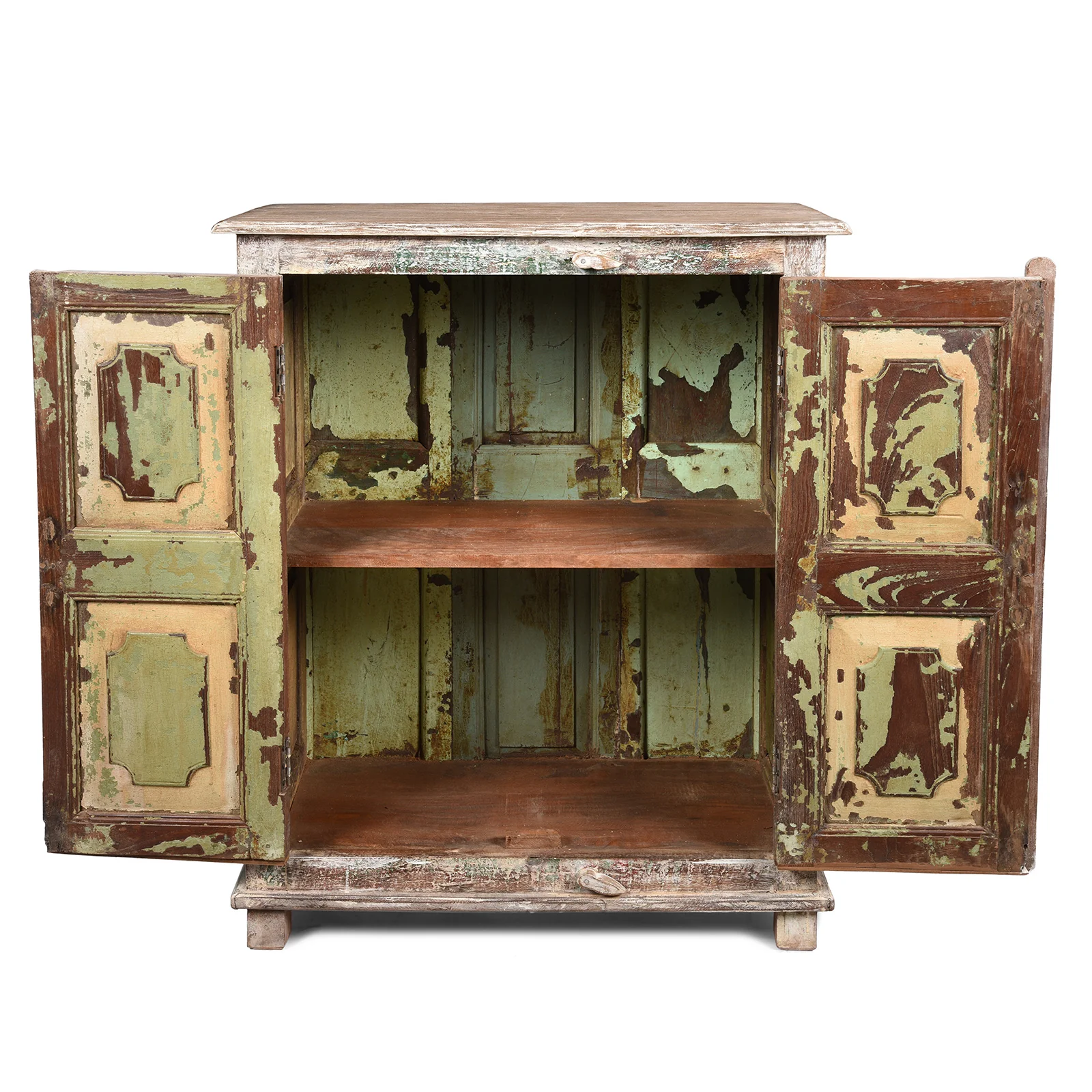 Painted Cabinet Made From Reclaimed Teak - Image 3