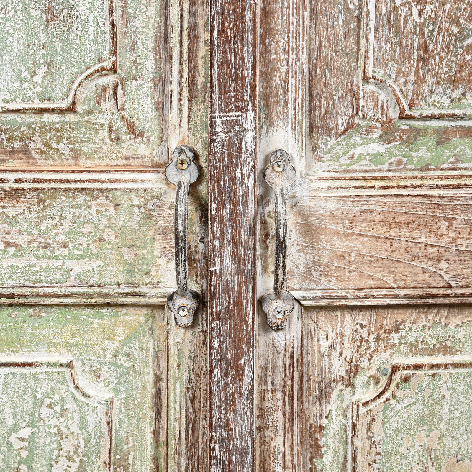 Painted Cabinet Made From Reclaimed Teak - Image 5