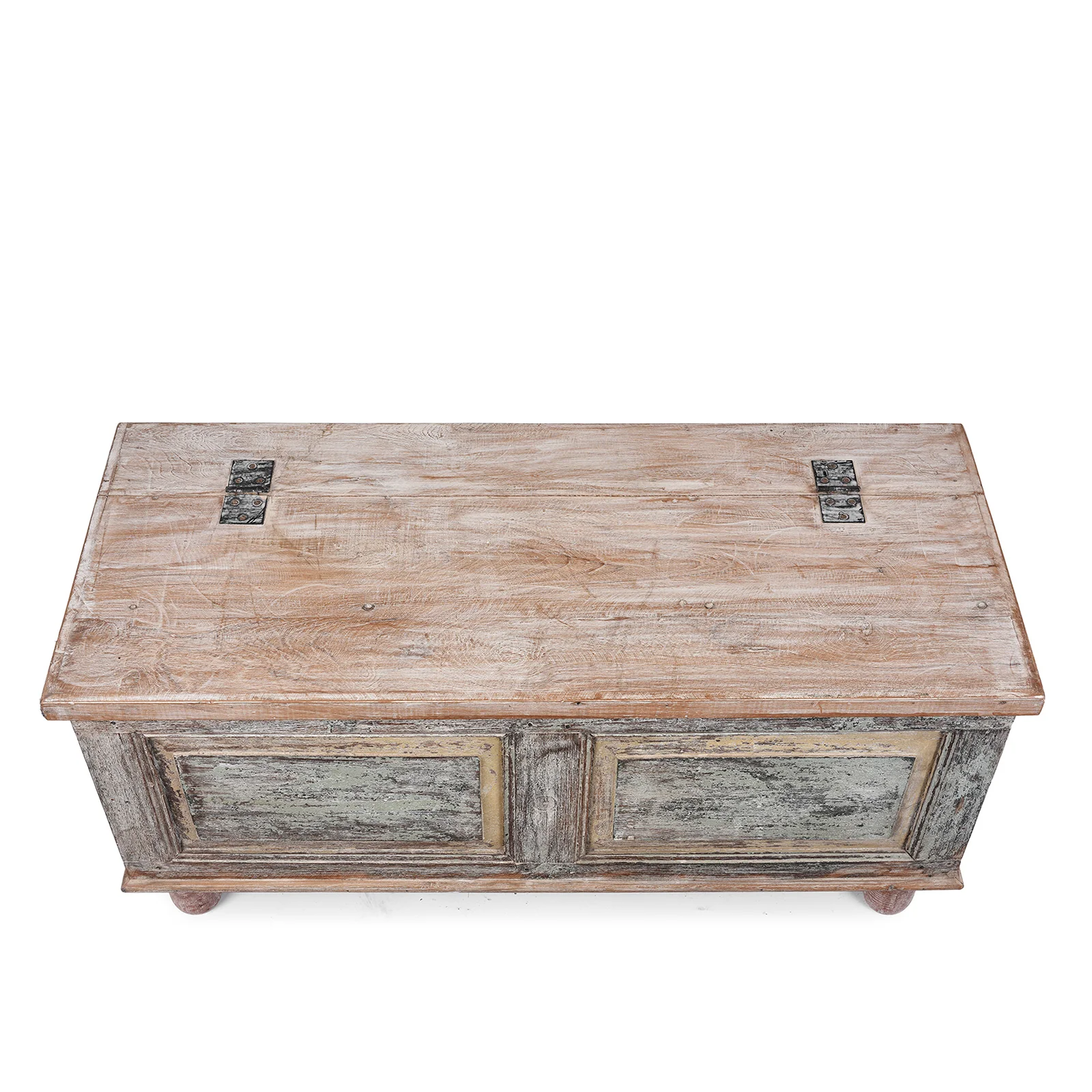 Reclaimed Teak Blanket Chest With Painted Finish - Image 2