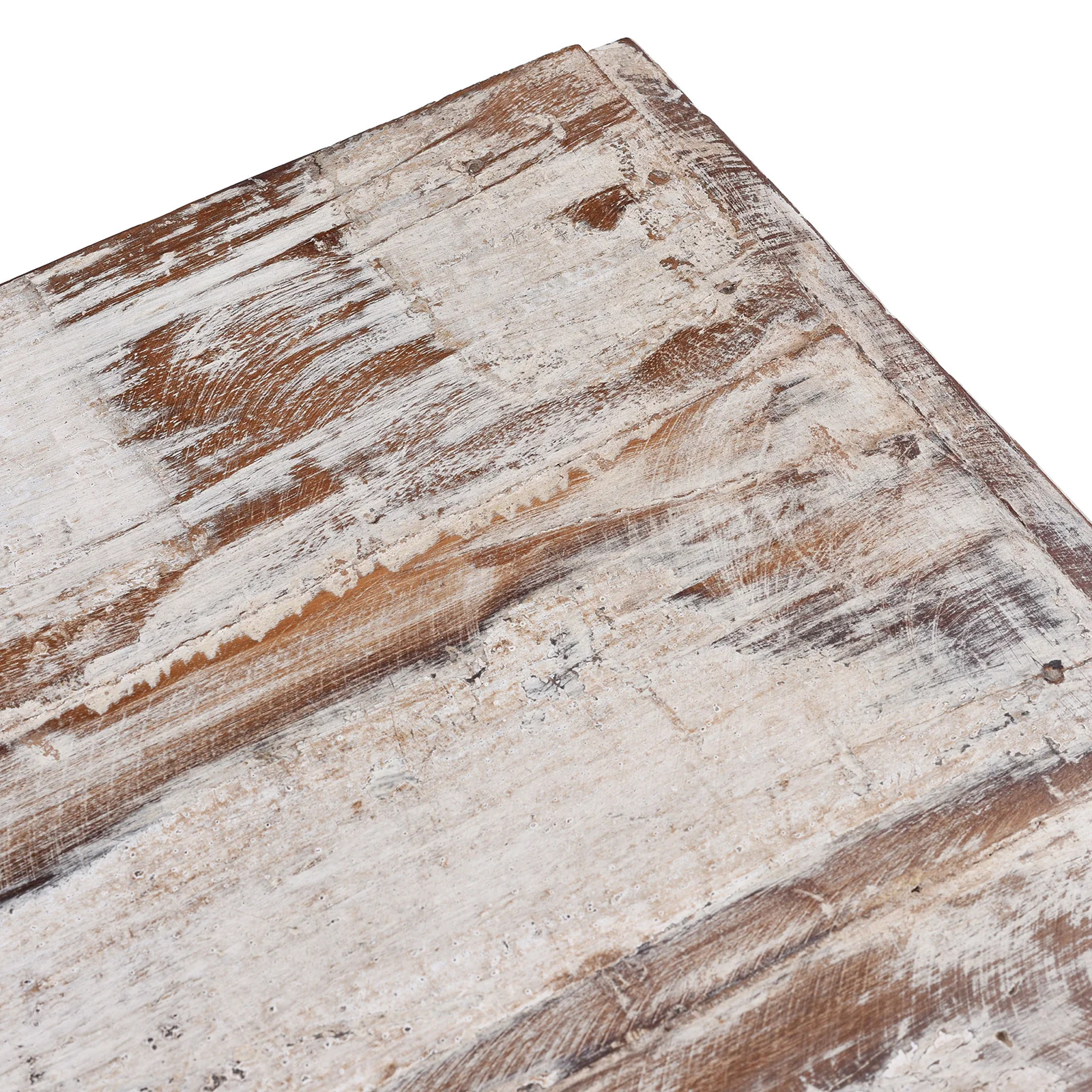 Reclaimed Teak Chest Of Drawers With Old Paint - Image 7