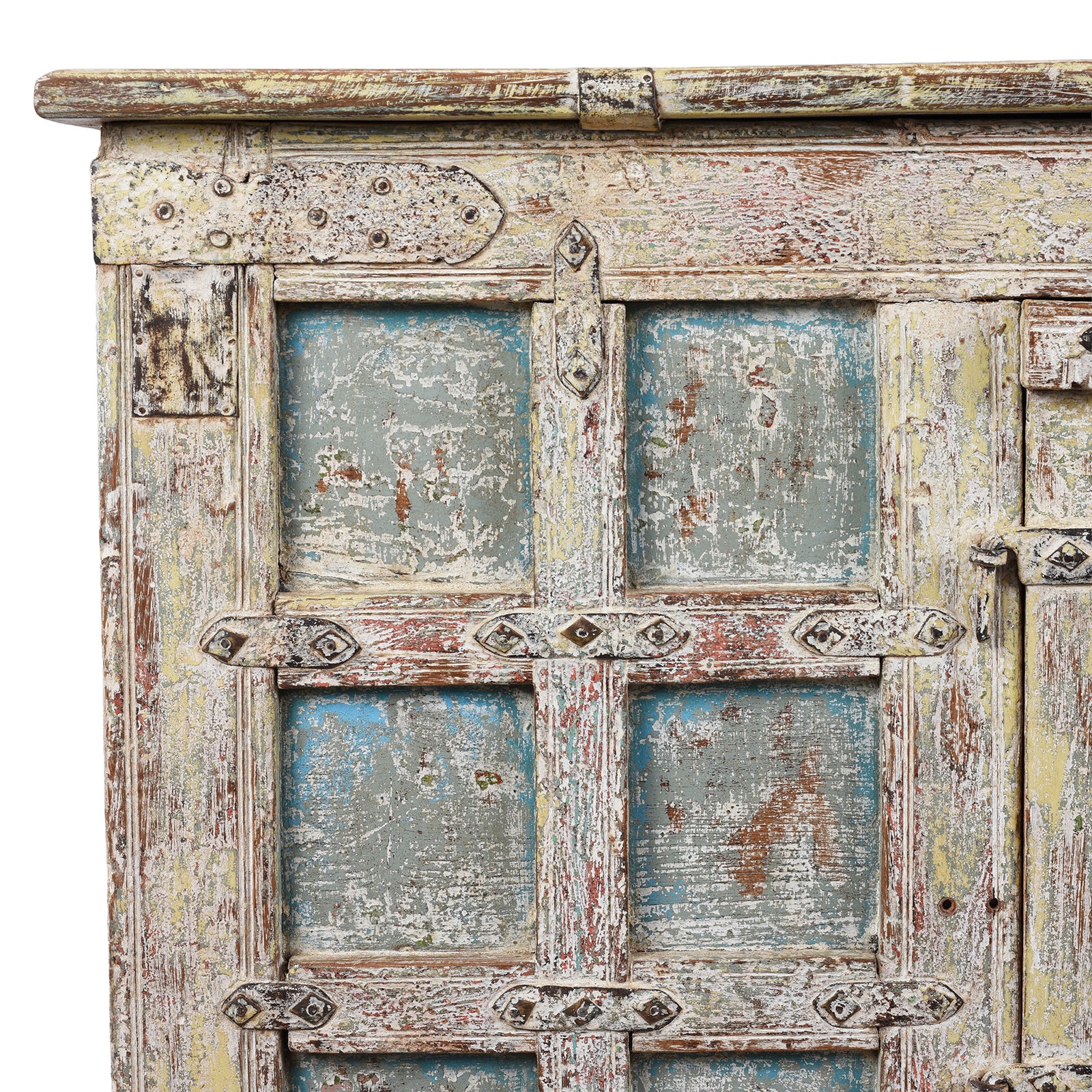 Reclaimed Teak Coffer With Painted Finish - Image 2