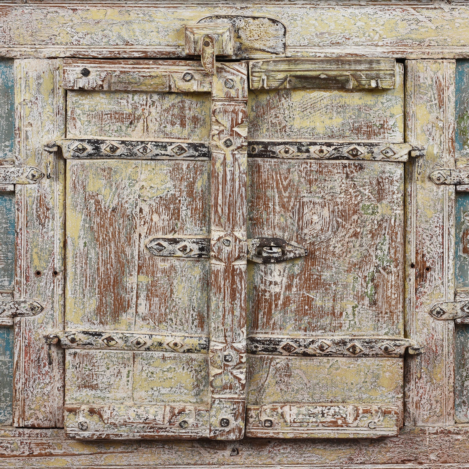 Reclaimed Teak Coffer With Painted Finish - Image 4