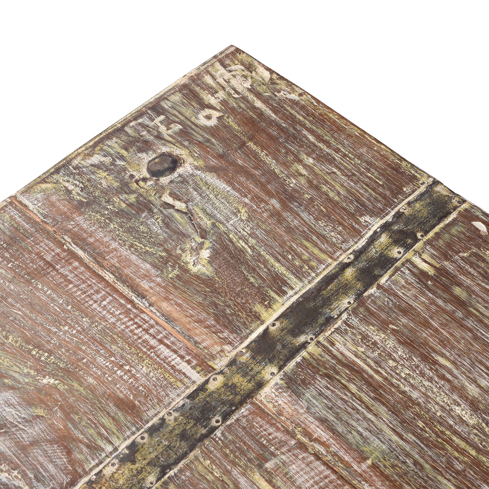 Reclaimed Teak Coffer With Painted Finish - Image 7